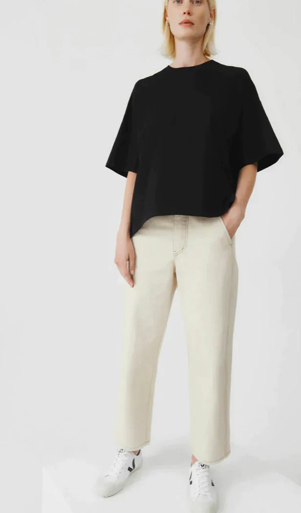 Kowtow Oversized Boxy Tee - Black - Image 13