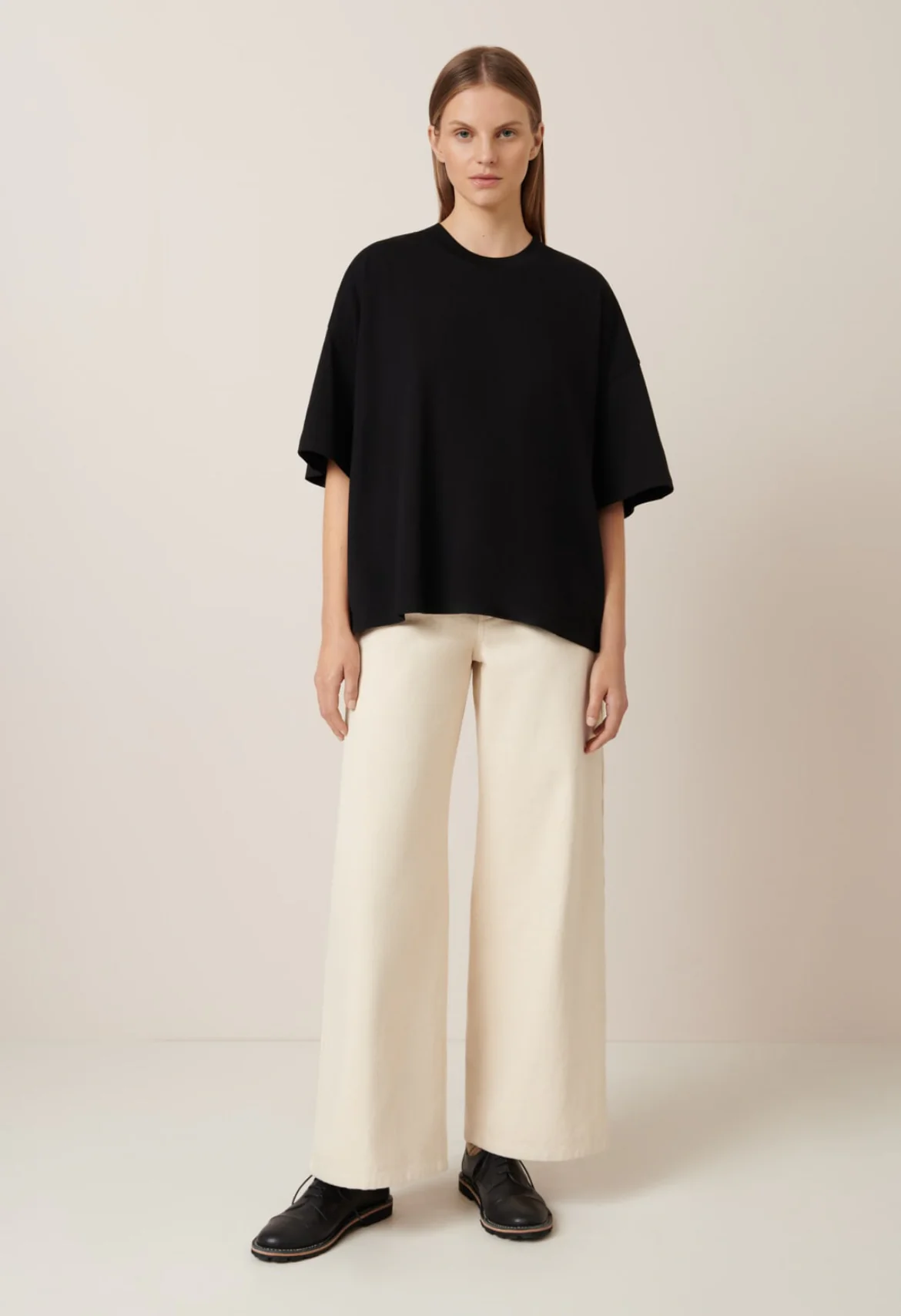 Kowtow Oversized Boxy Tee - Black - Image 16