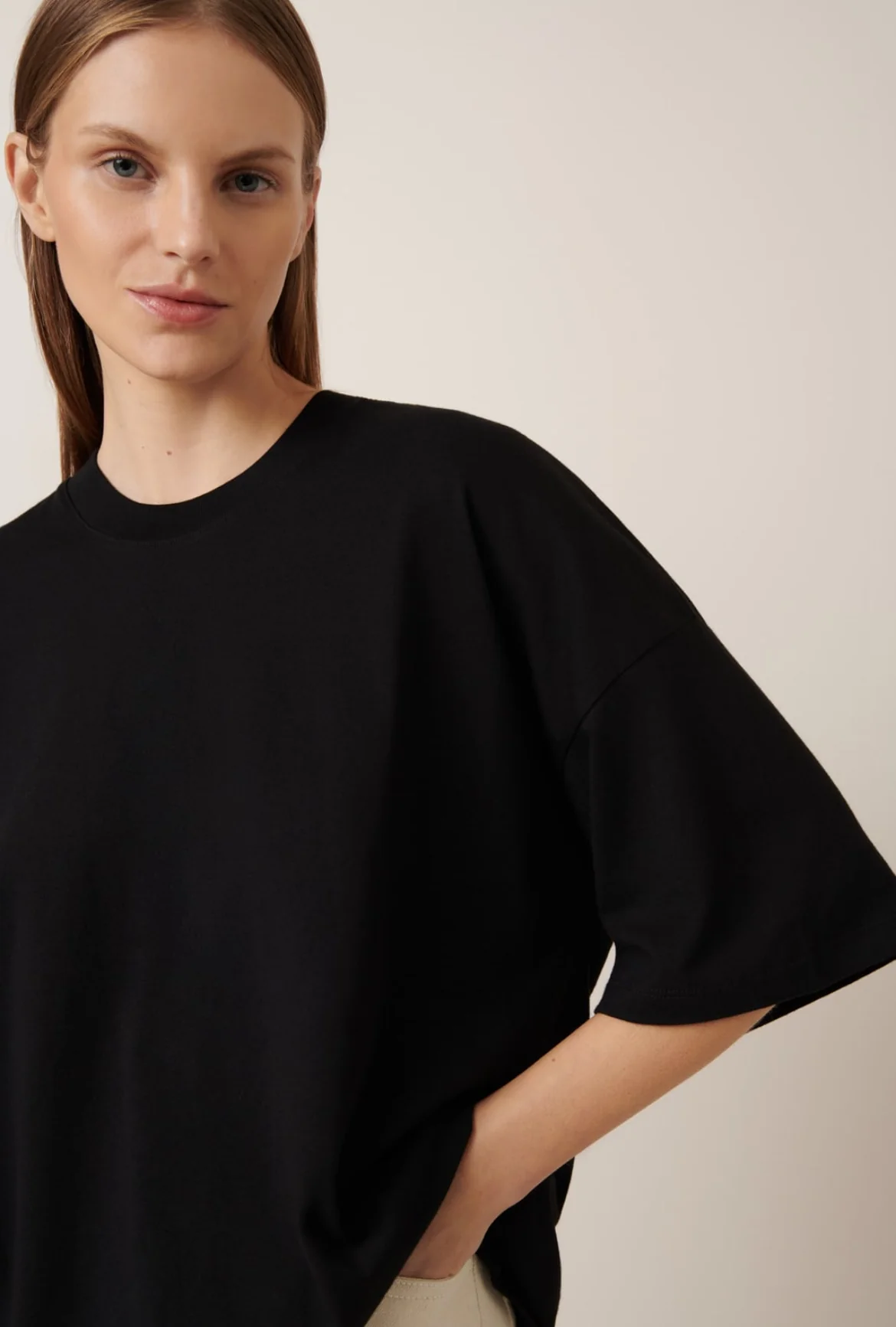 Kowtow Oversized Boxy Tee - Black - Image 5