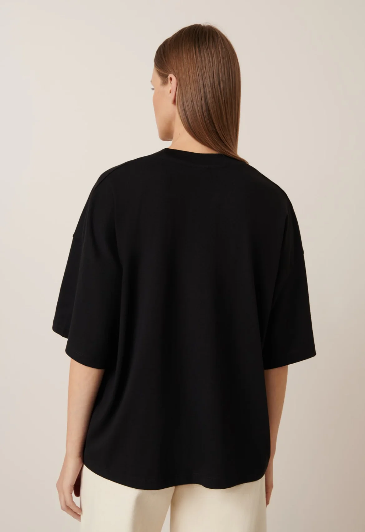 Kowtow Oversized Boxy Tee - Black - Image 6