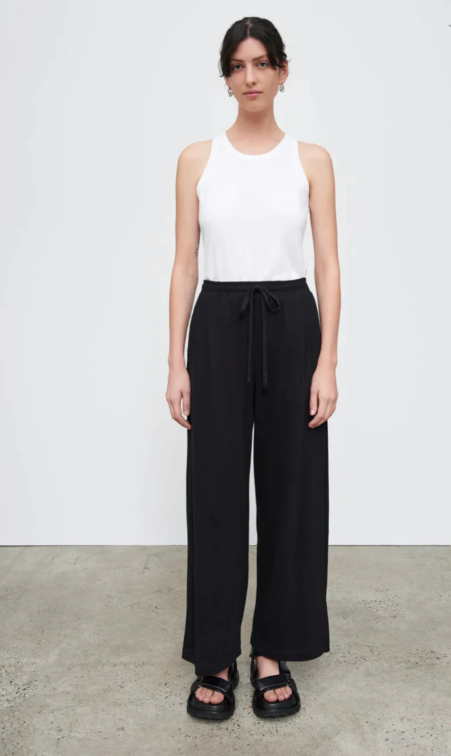 Kowtow Wide Leg Pant in Black - Image 4