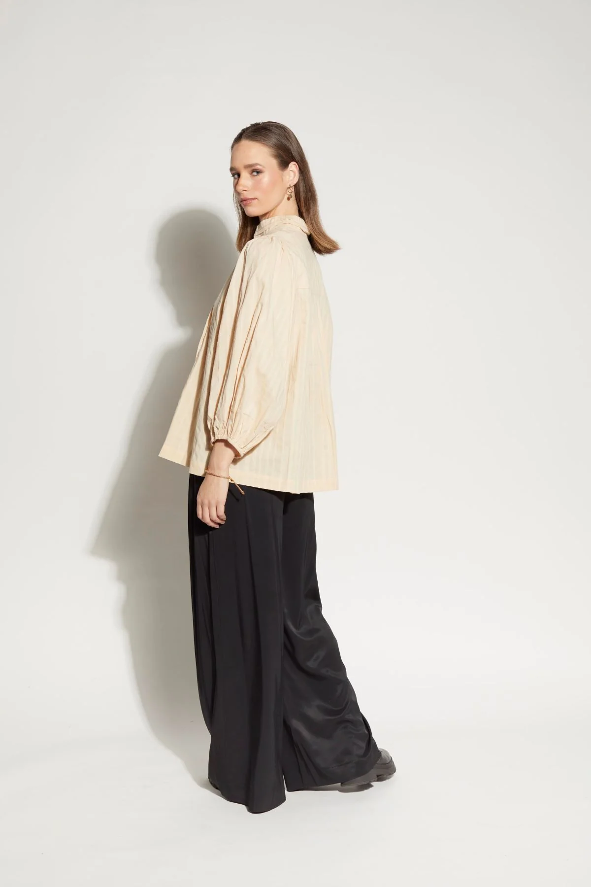 Loughlin Bond Pant - Black Satin - Image 3