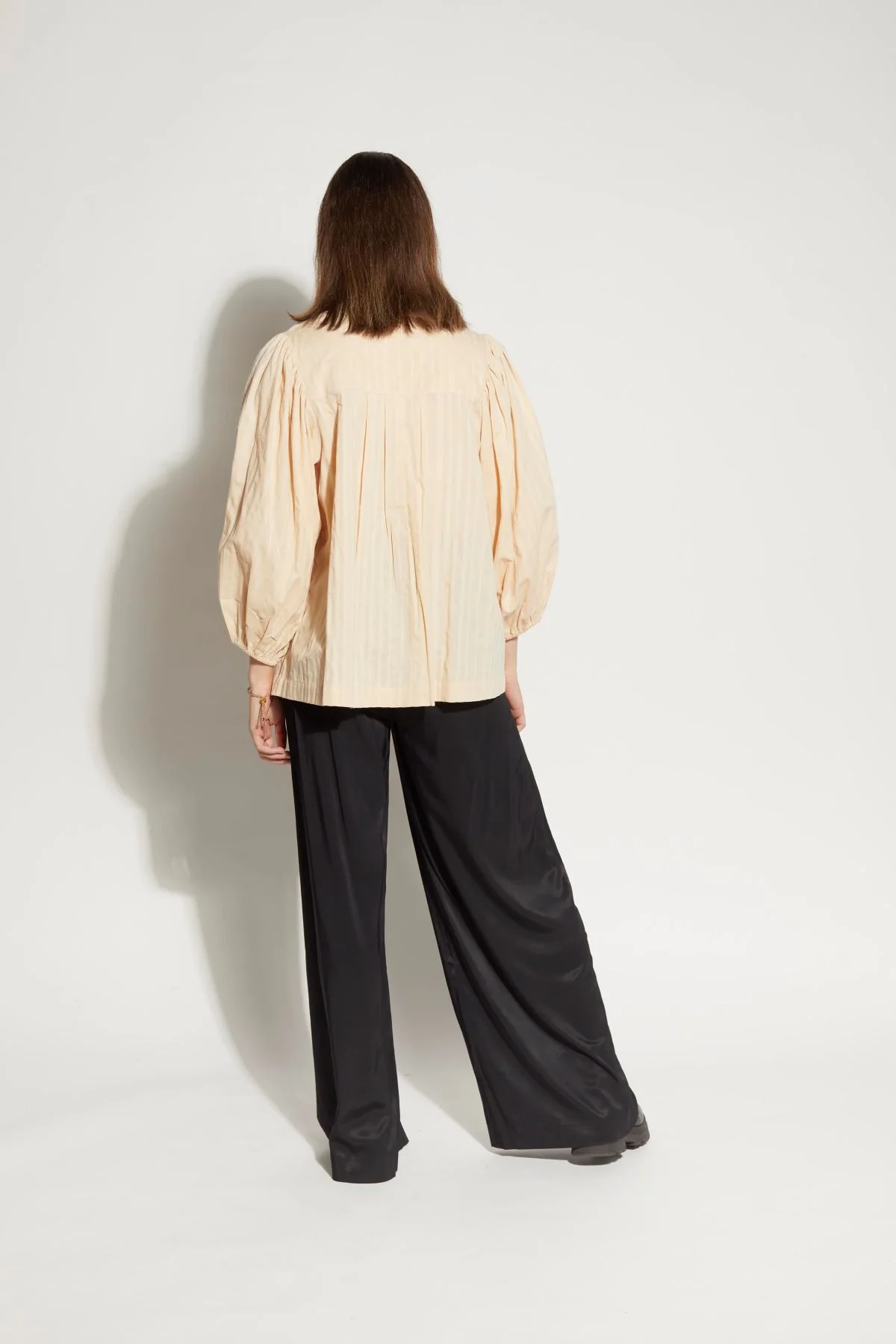 Loughlin Bond Pant - Black Satin - Image 4