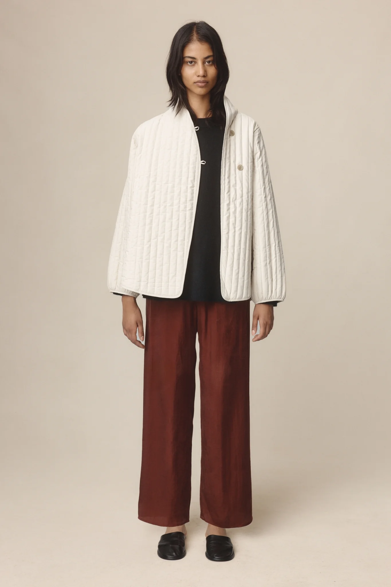 Marle Agnes Reversible Jacket - Putty/Sage Green - Image 2