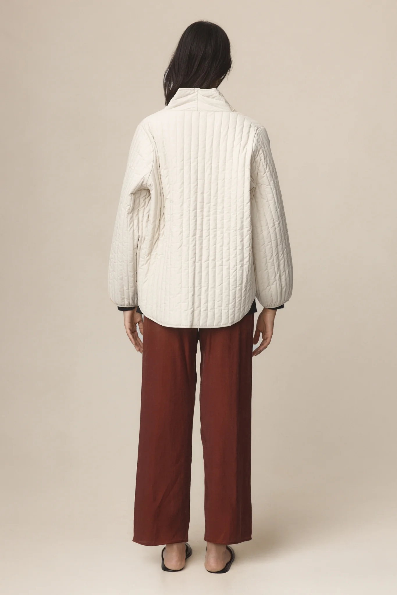 Marle Agnes Reversible Jacket - Putty/Sage Green - Image 5