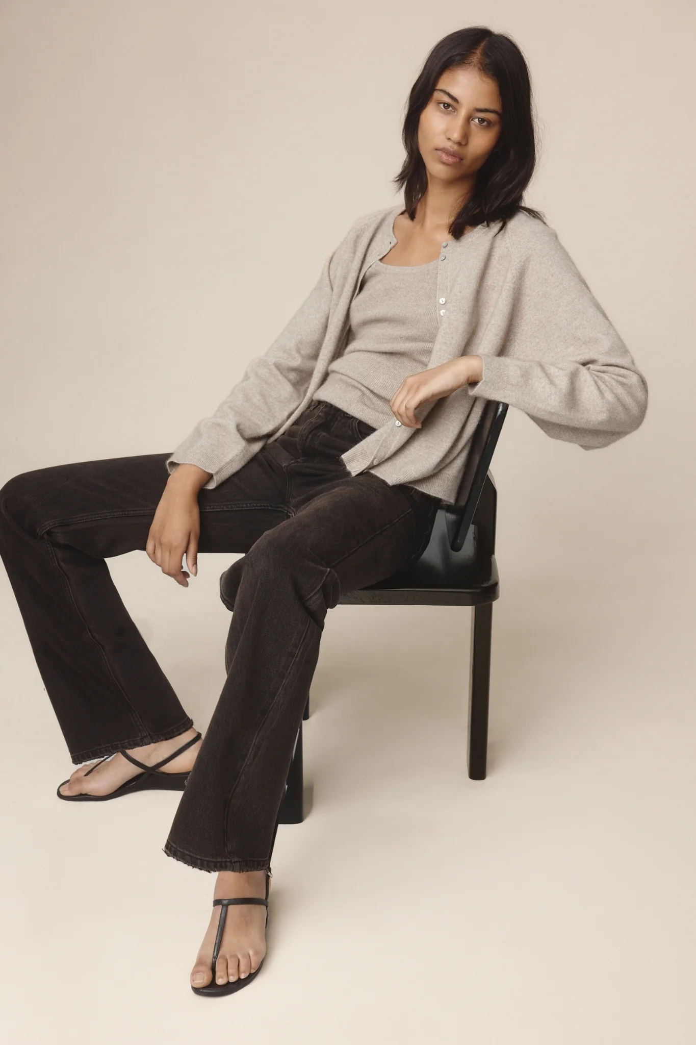 Marle Babette Cardigan - Buff - Image 3