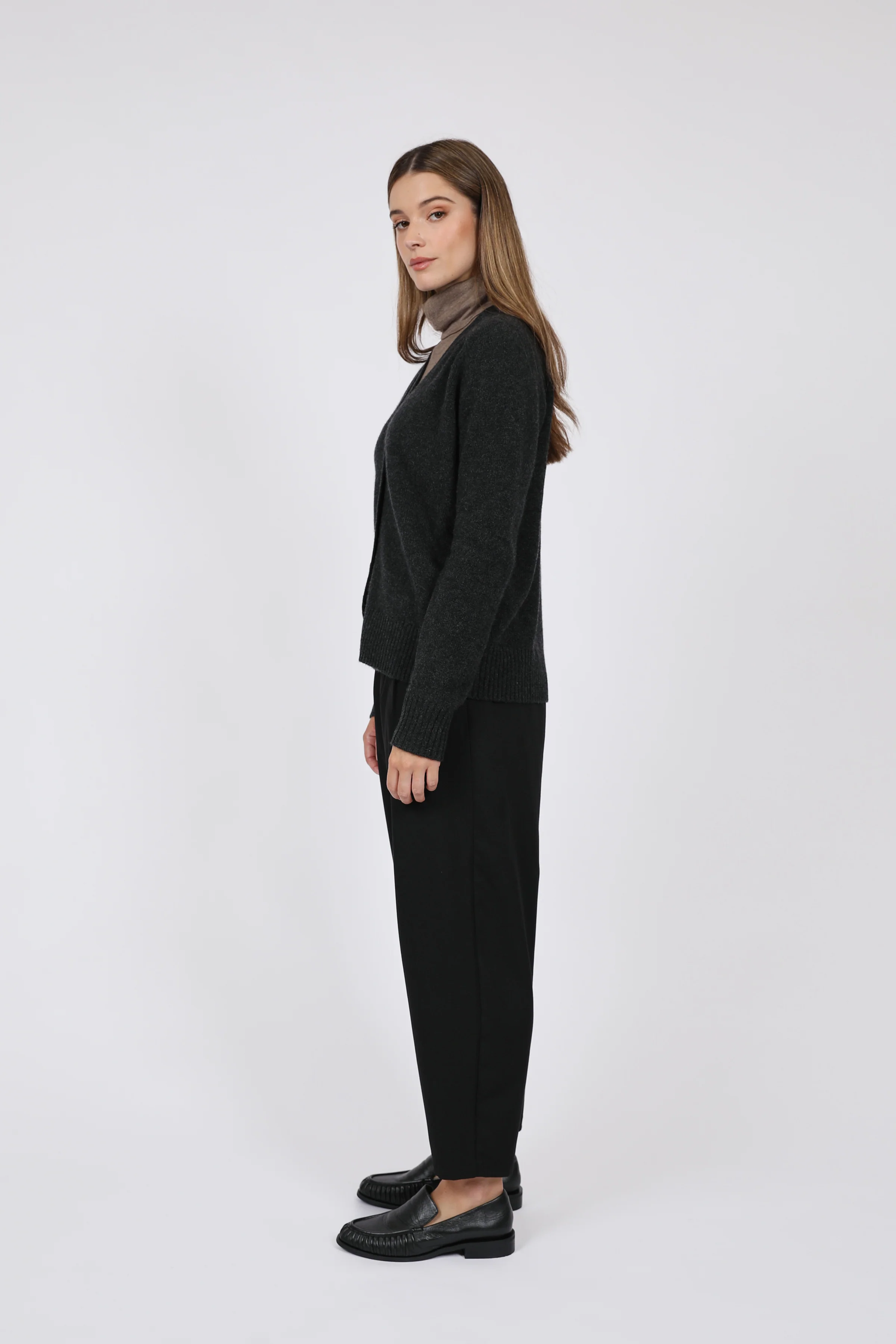 Marlow Ligne Tapered Pant - Black - Image 3