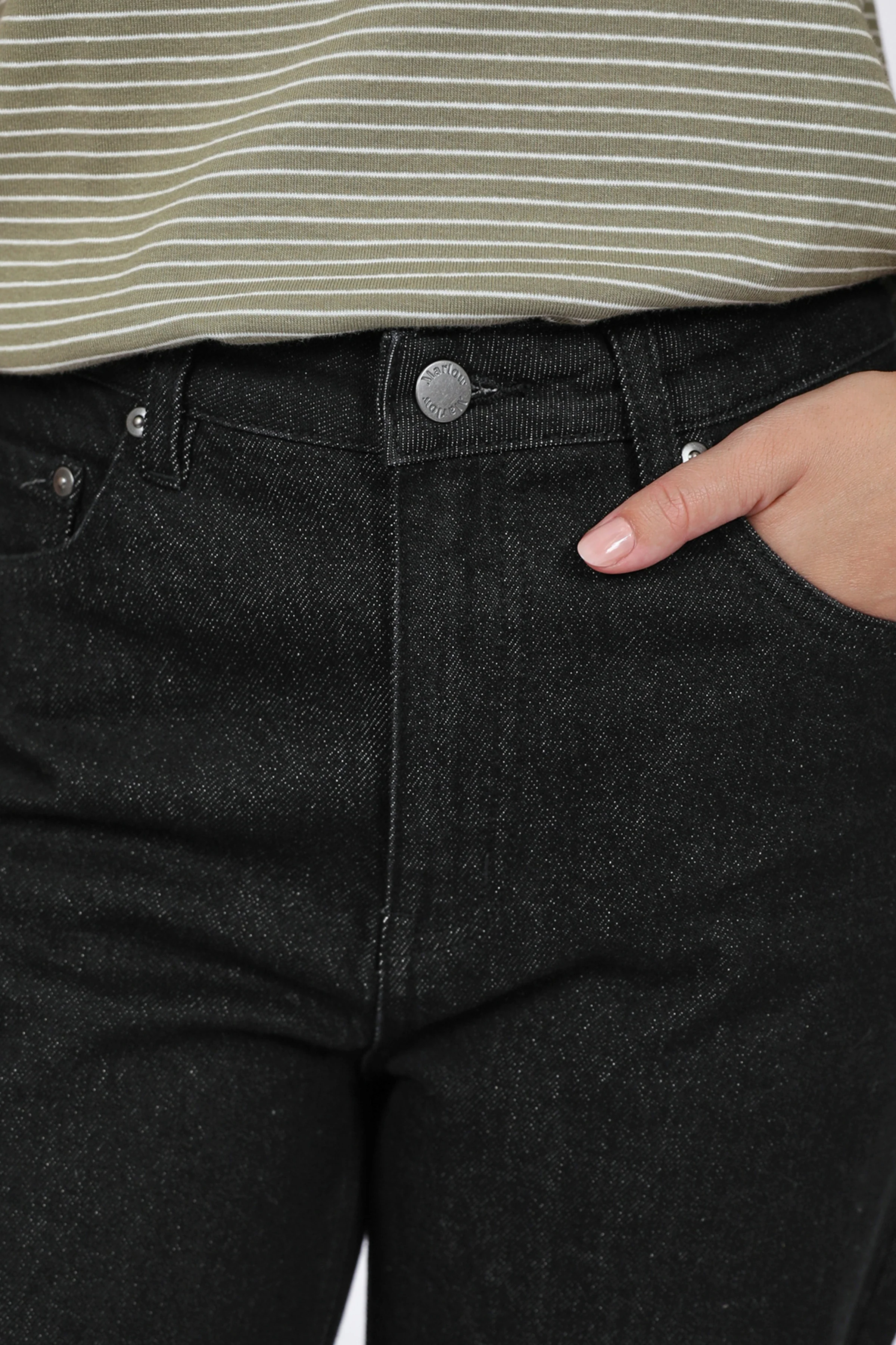 Marlow The Icon Wide Jean - Noir Rinse - Image 5