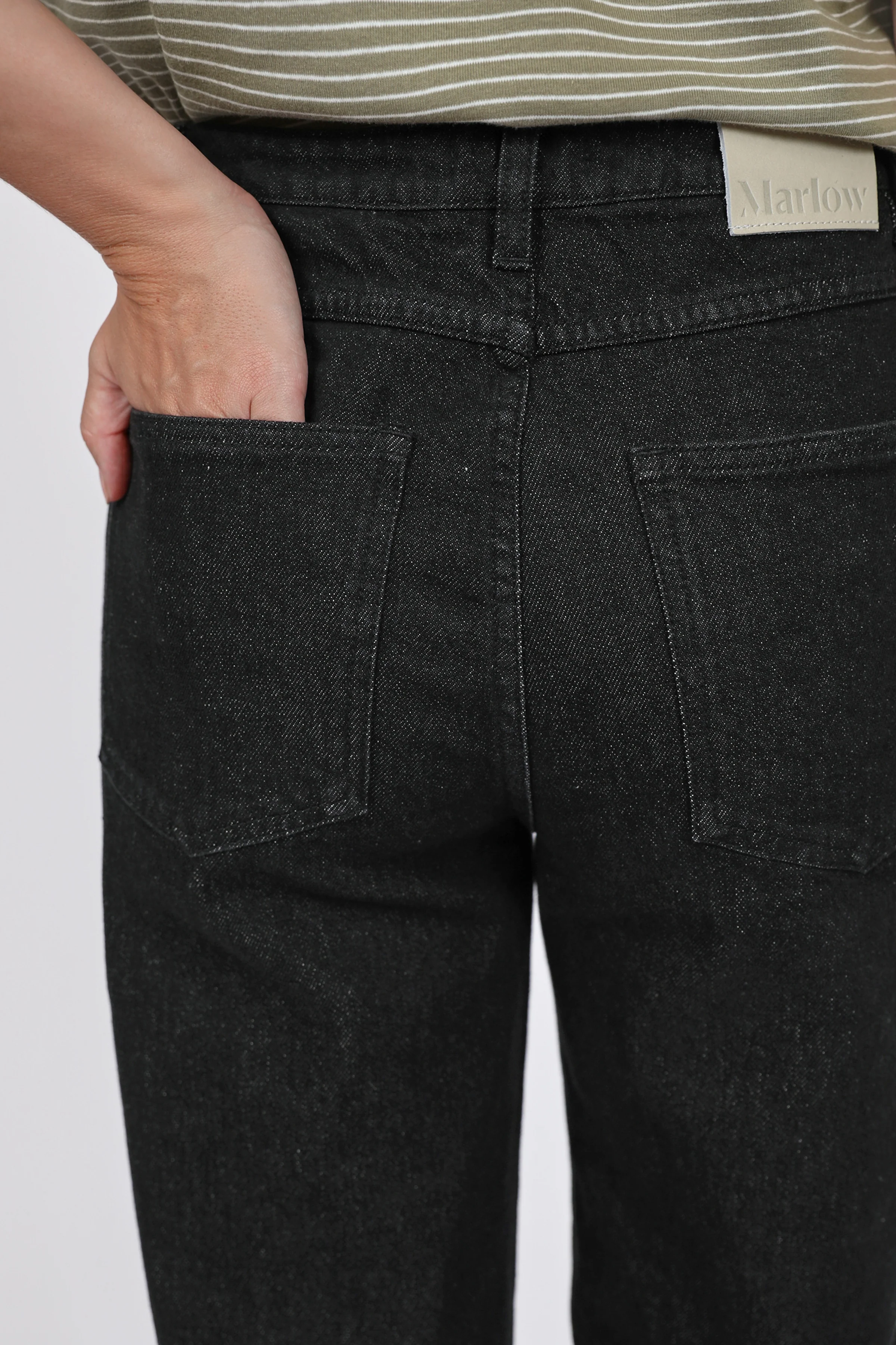 Marlow The Icon Wide Jean - Noir Rinse - Image 6