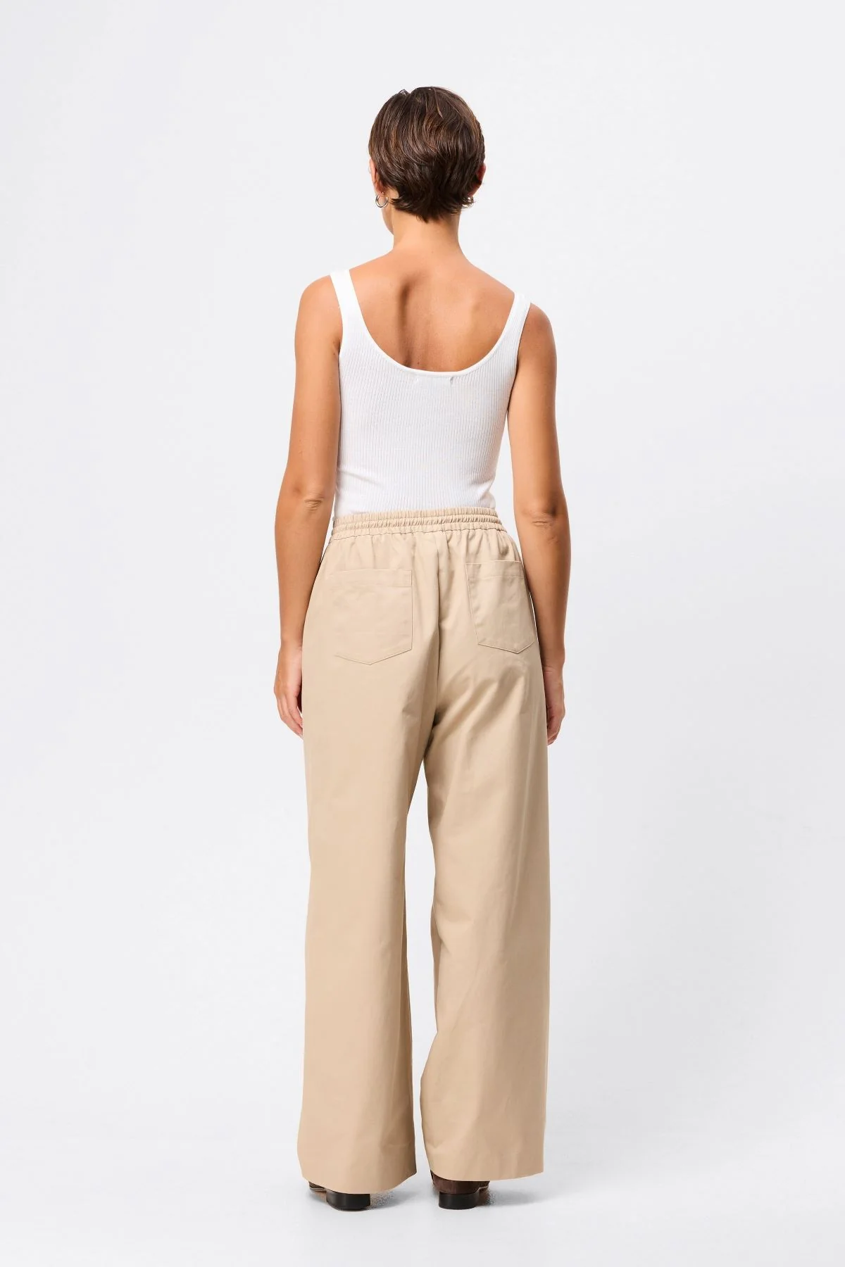 Mossman Fine Line Knit Tank - White - Image 7