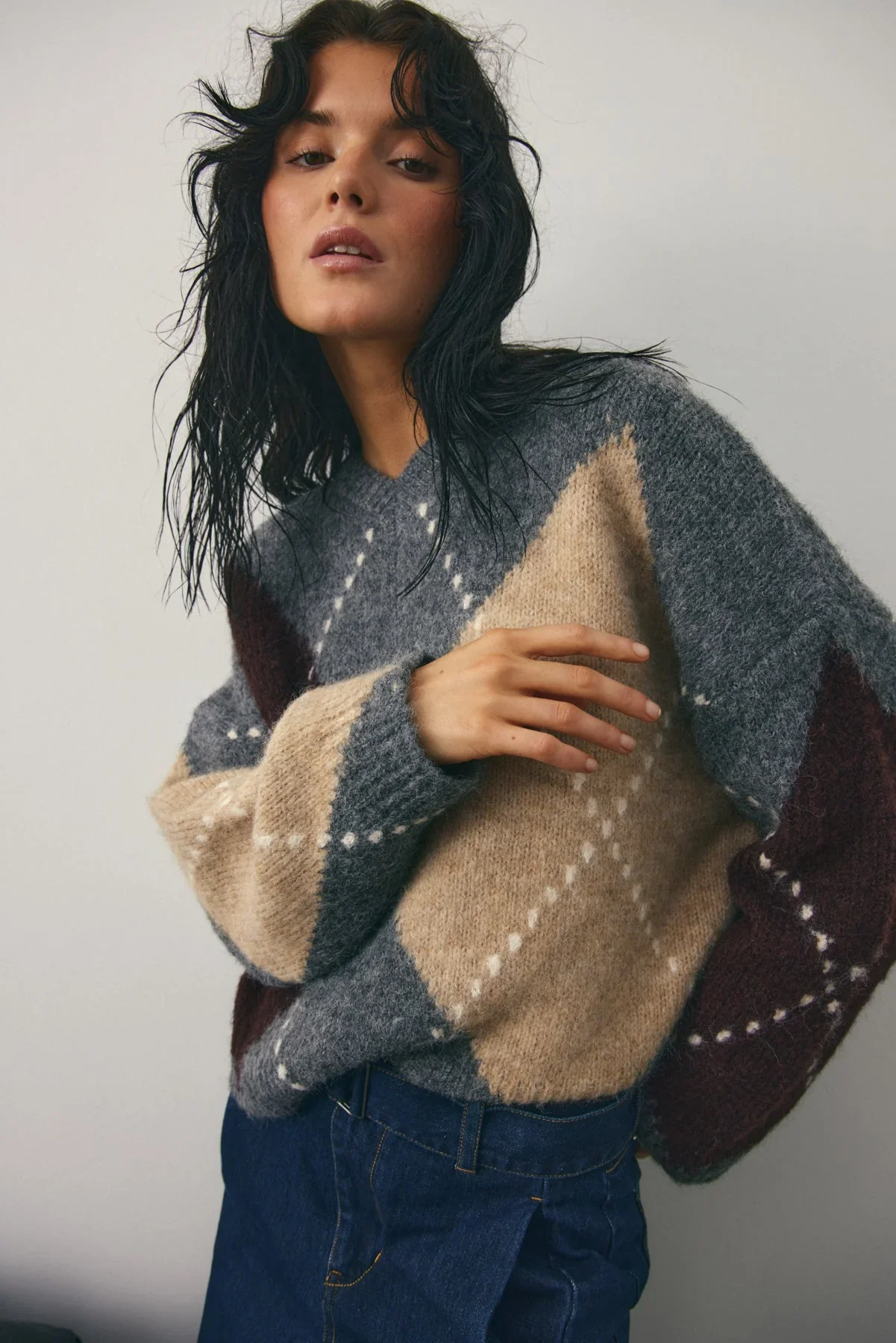 Noella Lai Knit - Medium Grey Mel - Image 2