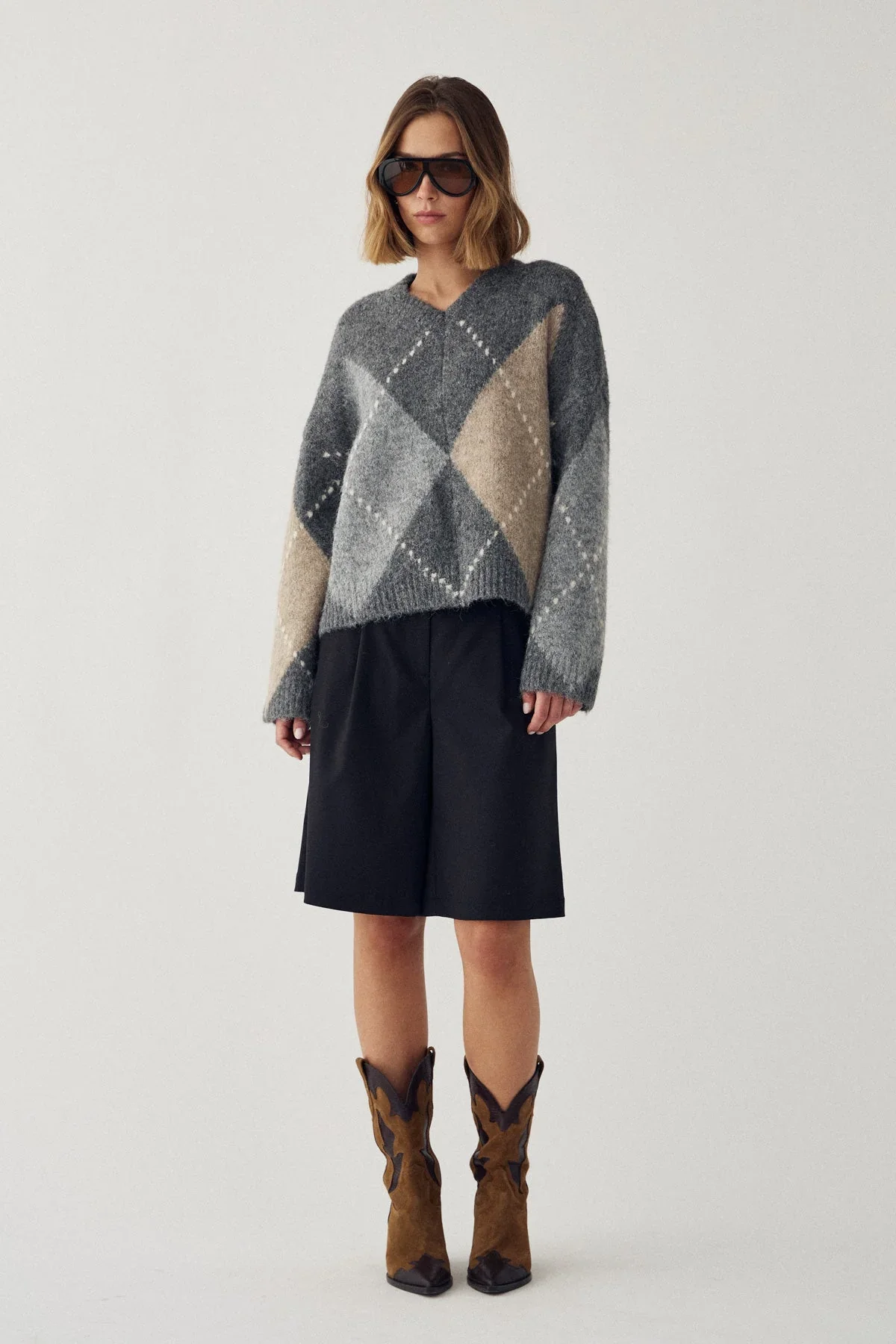 Noella Lai Knit - Grey Mix Arriving End July - Image 3
