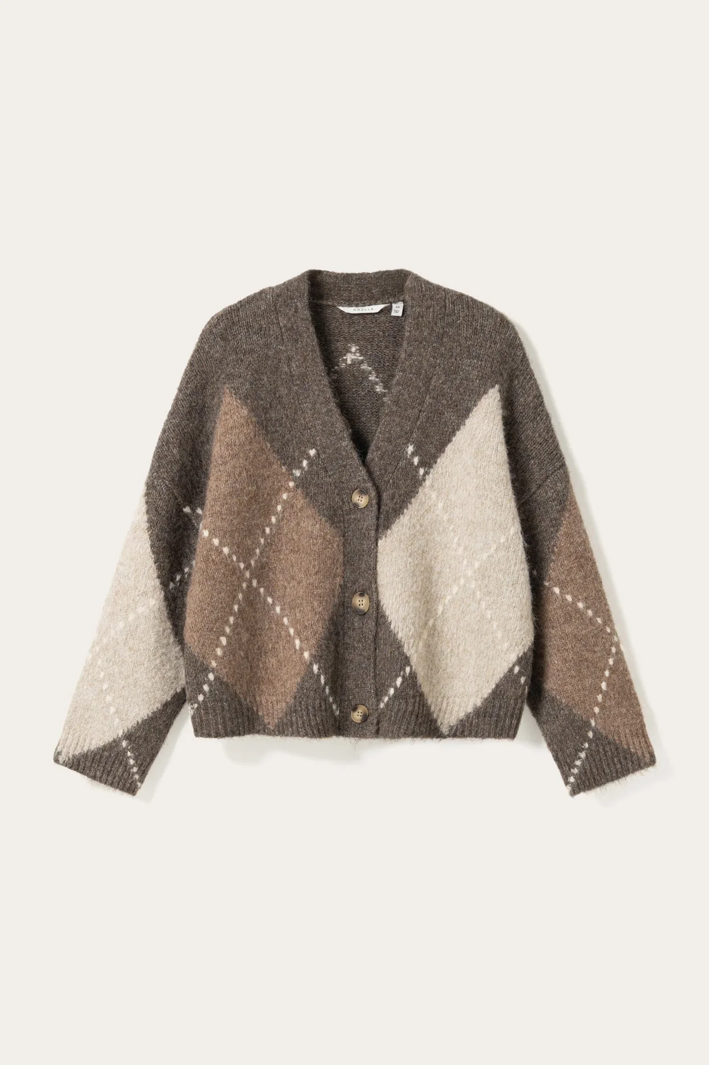 Noella Laiana Cardigan - Ash Brown Mix - Image 7