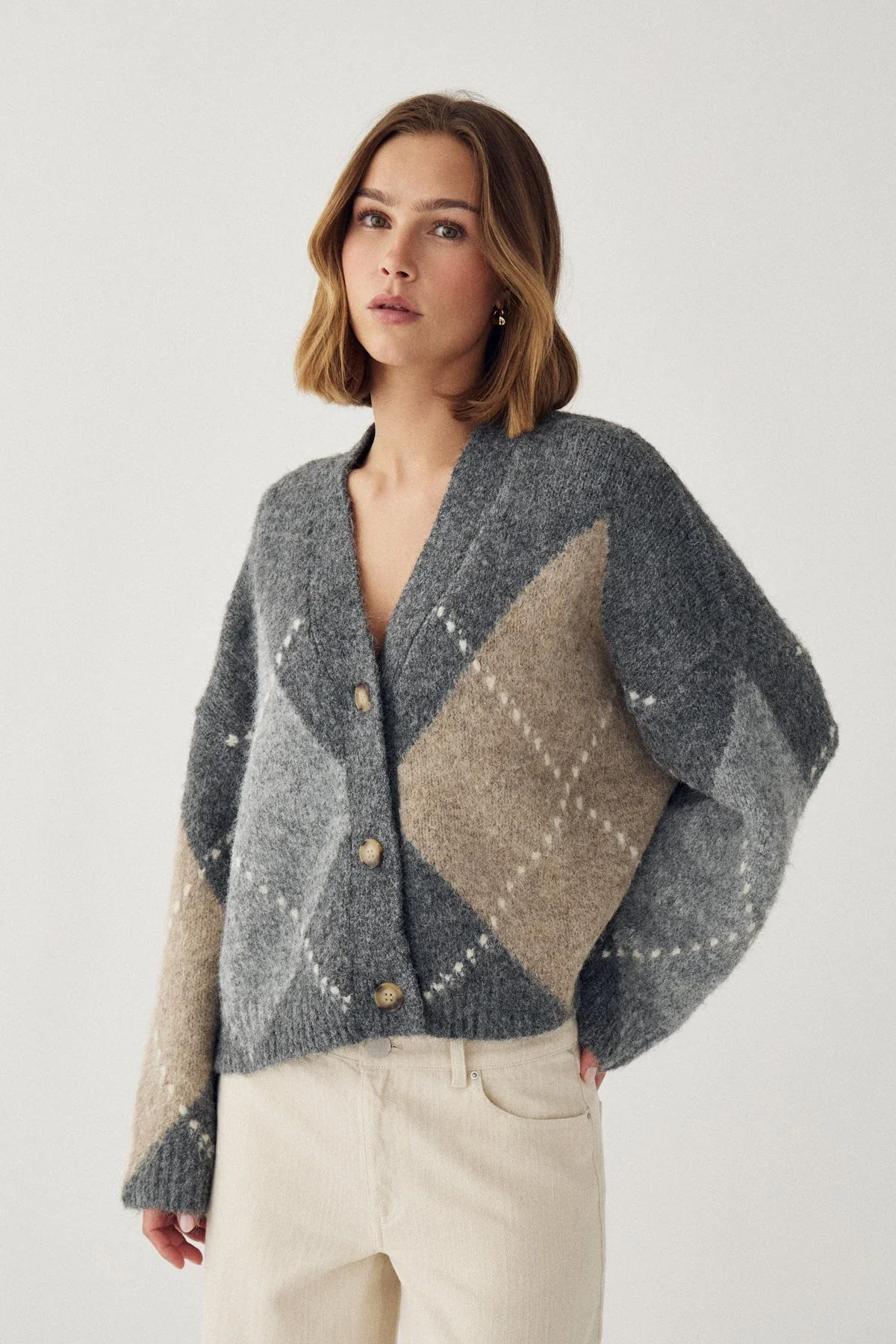 Noella Laiana Cardigan - Grey Mix