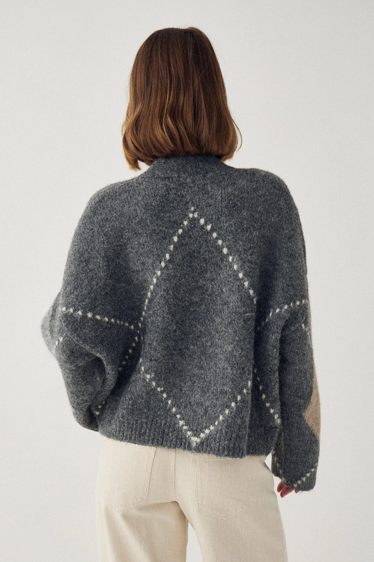 Noella Laiana Cardigan - Grey Mix - Image 5