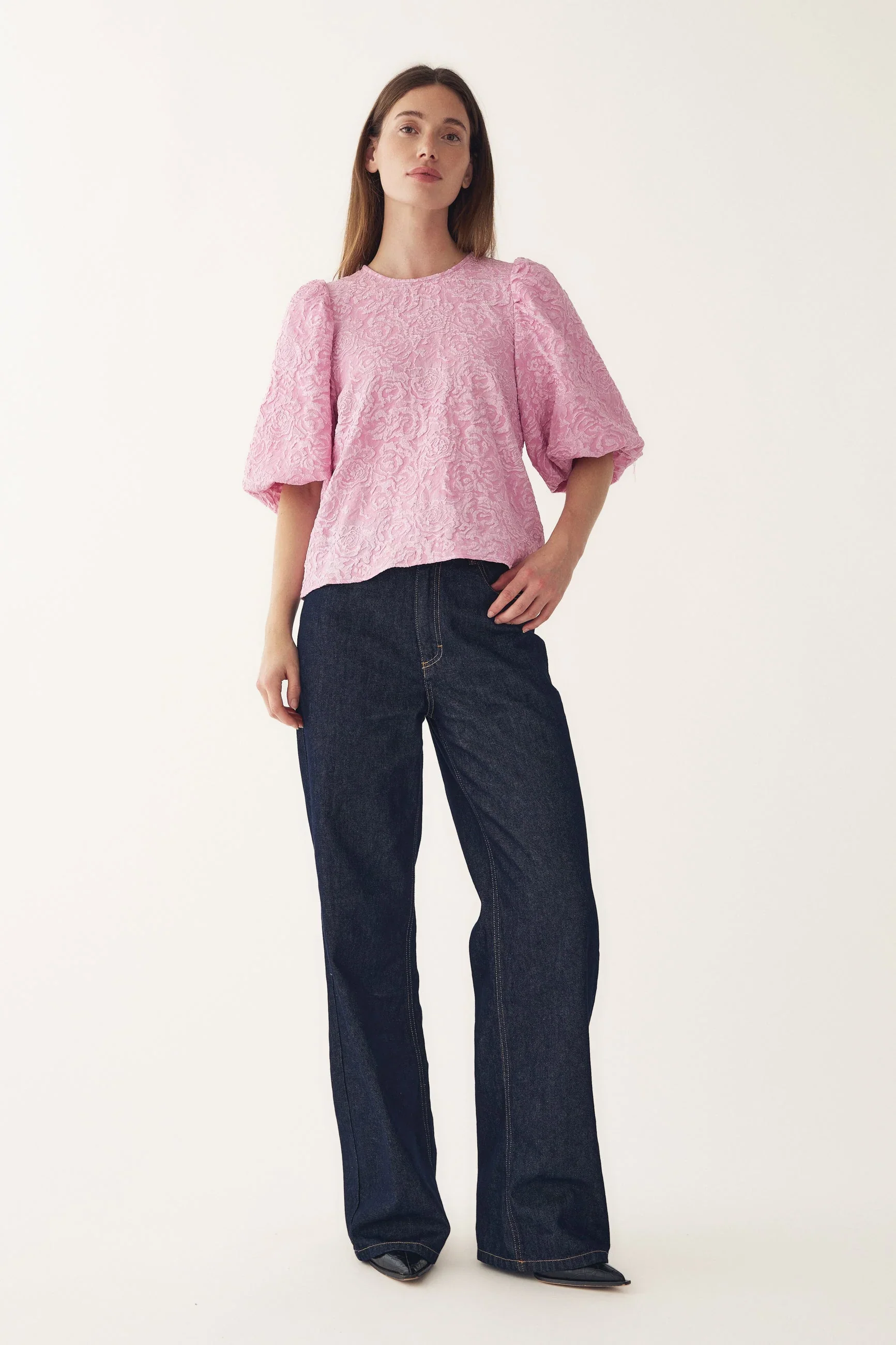 Noella Shelly Blouse - Baby Pink - Image 2