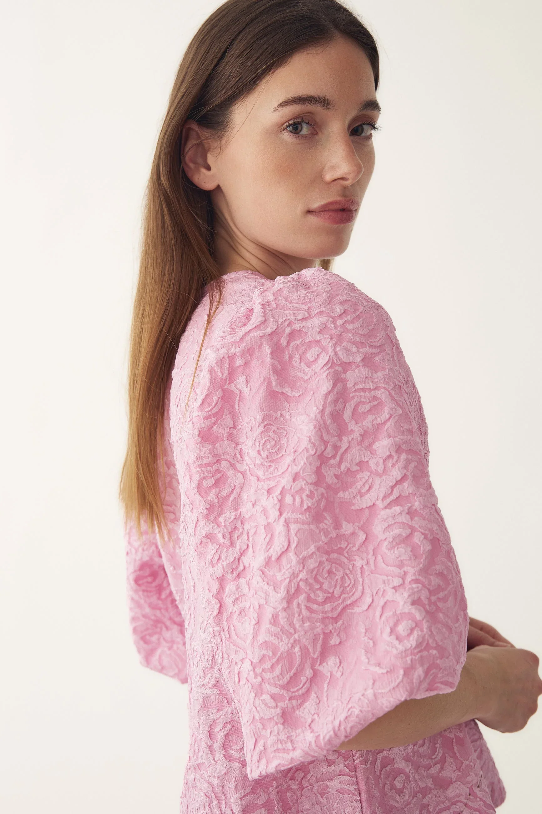 Noella Shelly Blouse - Baby Pink - Image 4