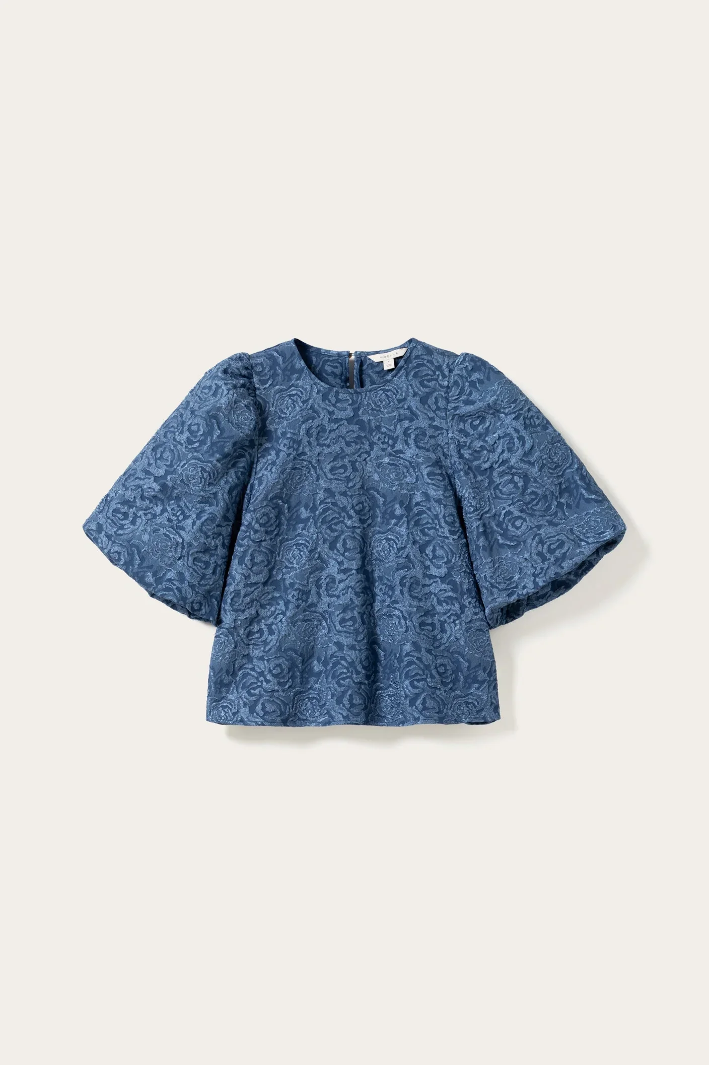 Noella Shelly Blouse - Dusty Blue - Image 2