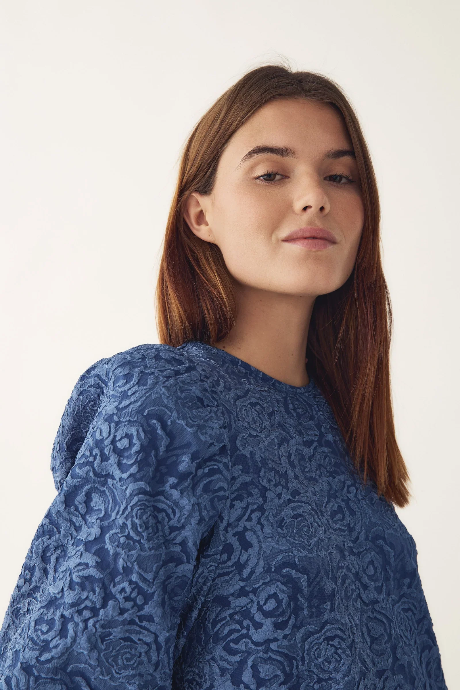Noella Shelly Blouse - Dusty Blue - Image 3