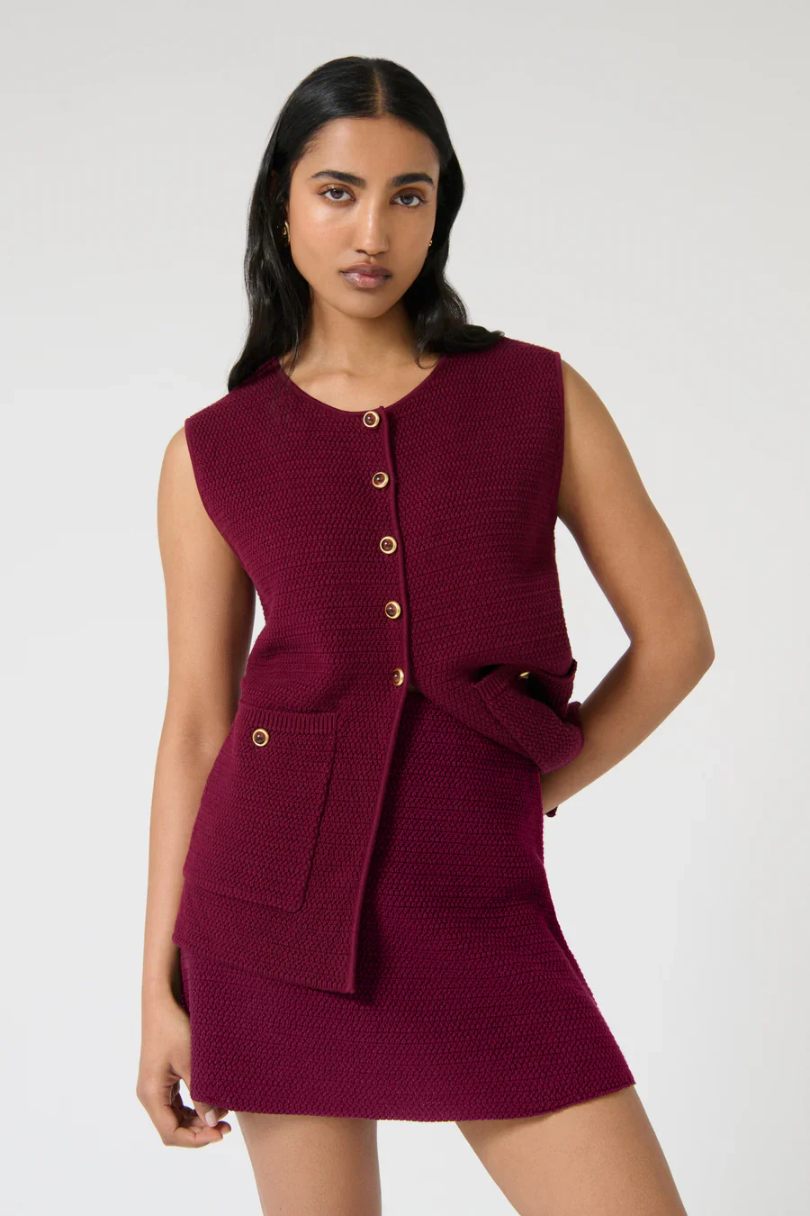 ONTE Helena Skirt - Plum - Image 4