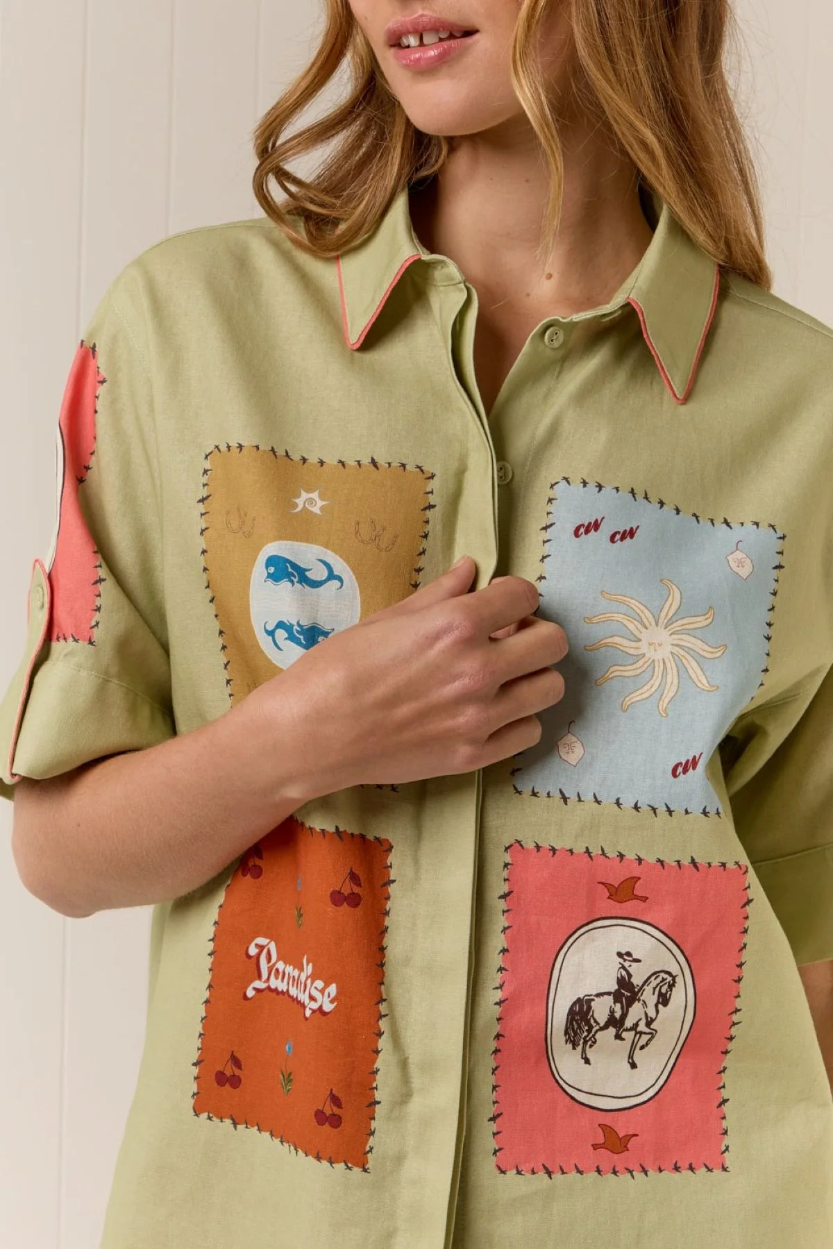 Palm Noosa Maya Shirt - Maya Tile - Image 5