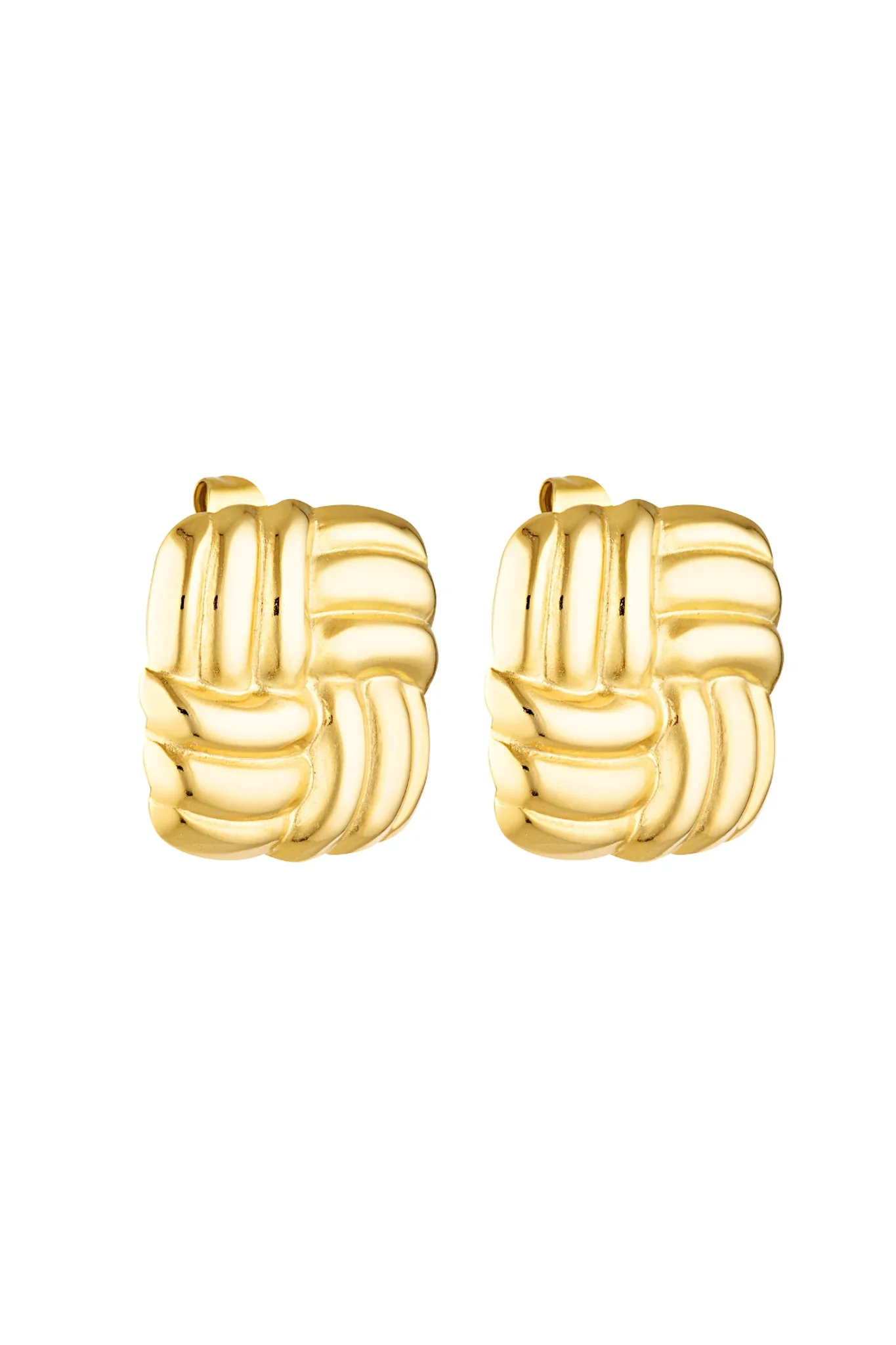 Porter Baby Cushion Earrings - Gold - Image 3