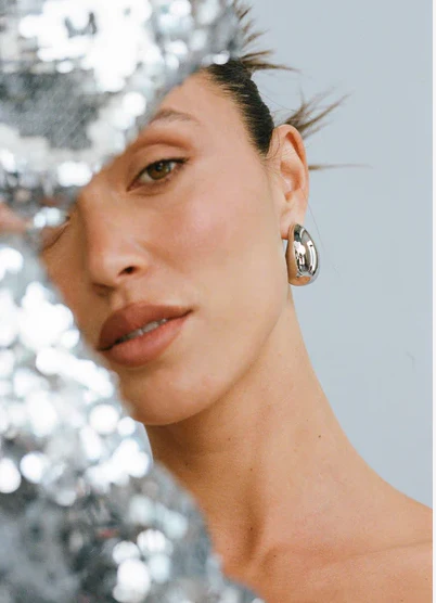 Porter Blob Earrings - Silver - Image 6