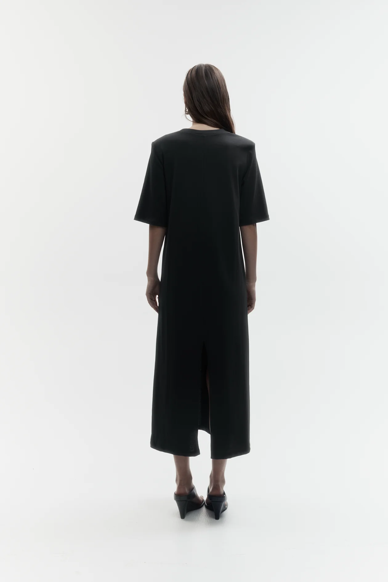 Rebe Cotton T-Shirt Dress - Black - Image 3