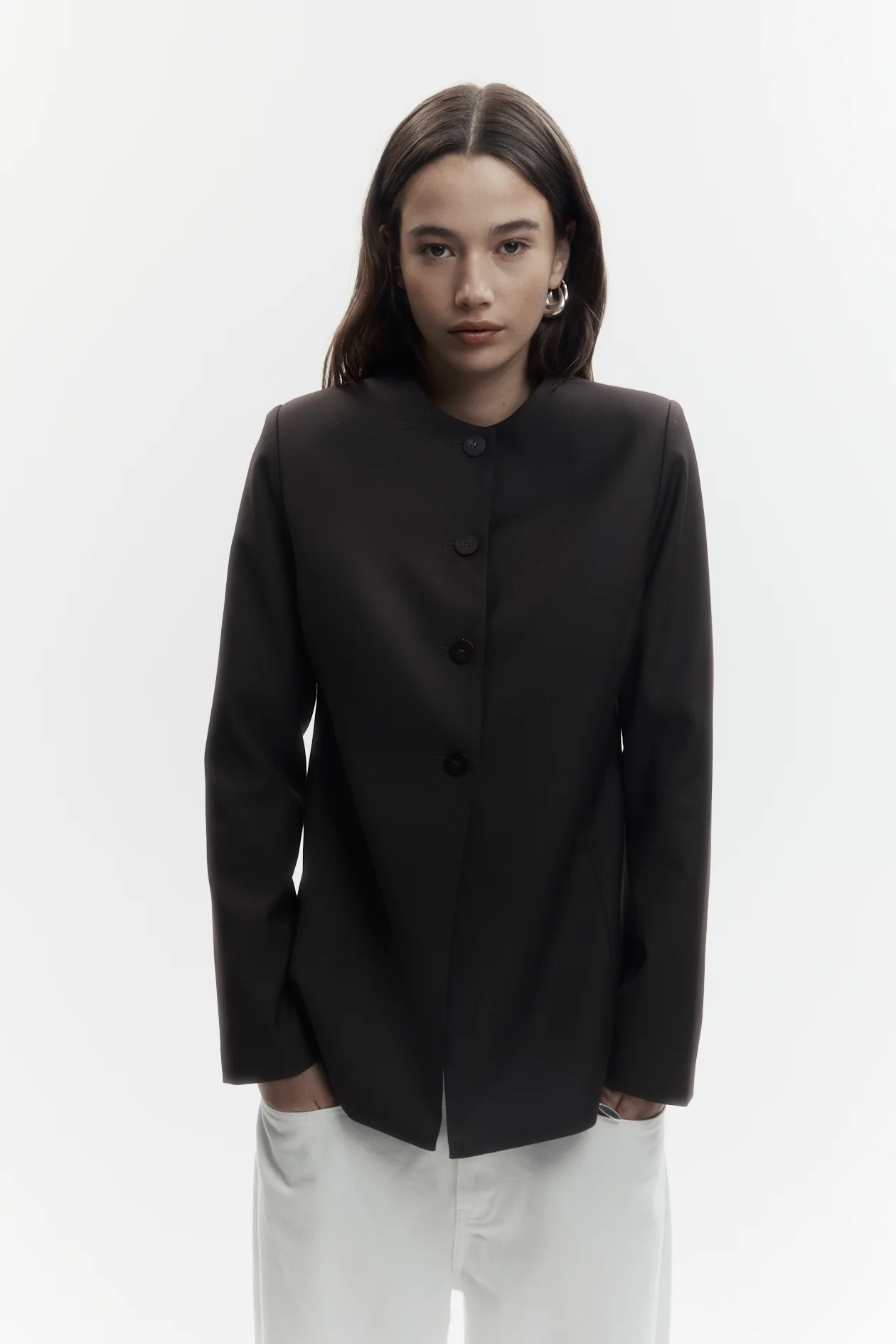 Rebe Innes Blazer - Ganache - Image 2