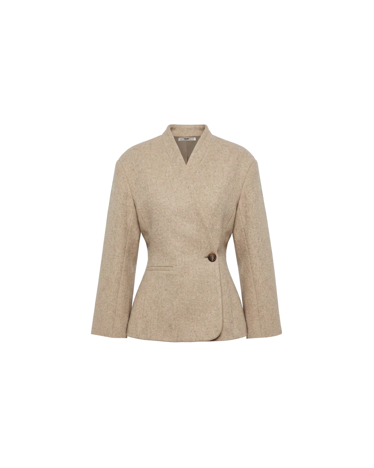 Ruby Coco Wool Blazer - Oat - Image 3