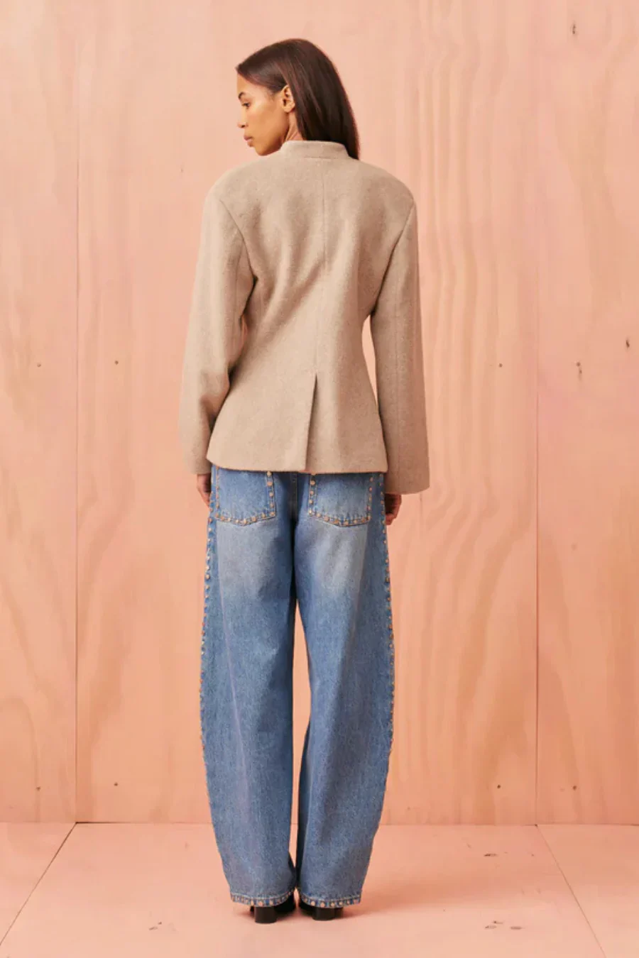 Ruby Coco Wool Blazer - Oat - Image 5