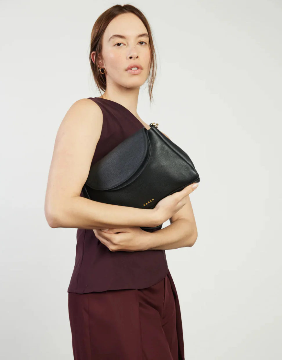 Saben Beckett Shoulder Bag - Black Luxe - Image 7
