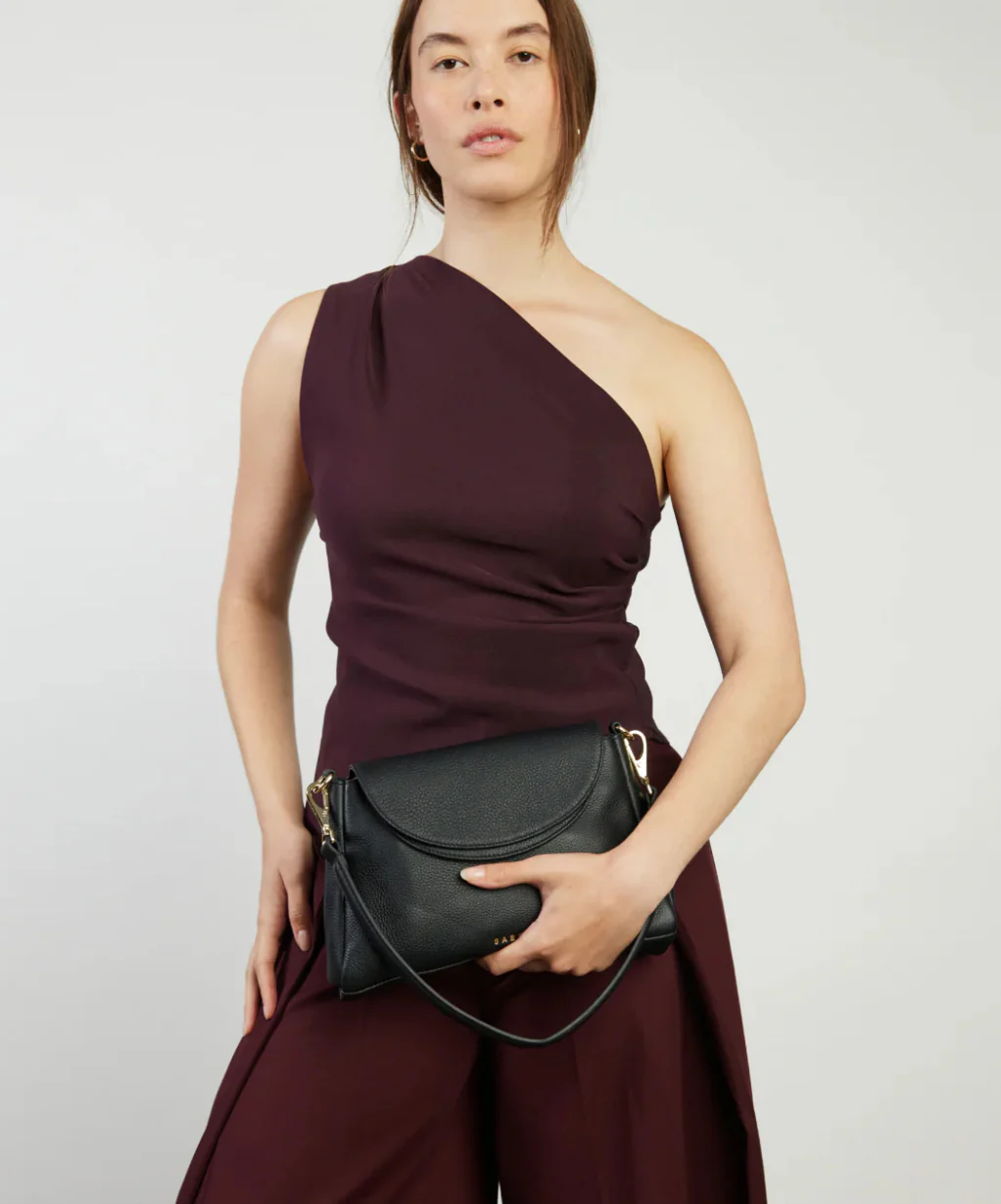 Saben Beckett Shoulder Bag - Black Luxe - Image 8