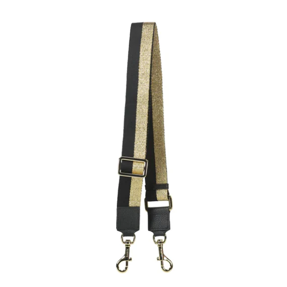 Saben Feature Strap - Black + Gold