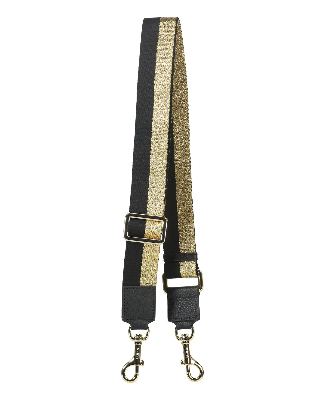SABEN Feature Strap Webbing - Gold + Black Stripe - Image 2