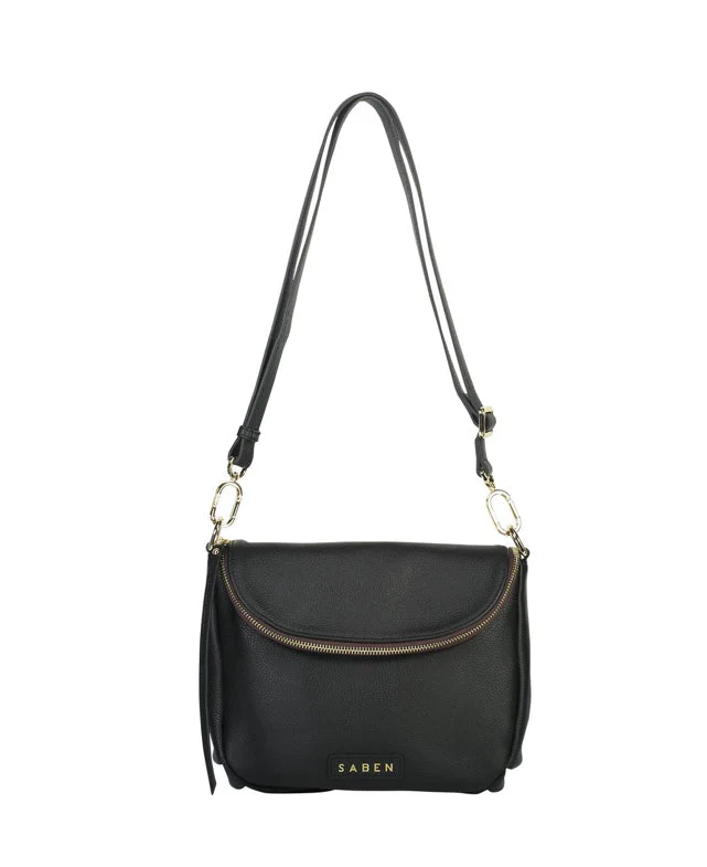 SABEN Fifi Crossbody Bag - Black - Image 3