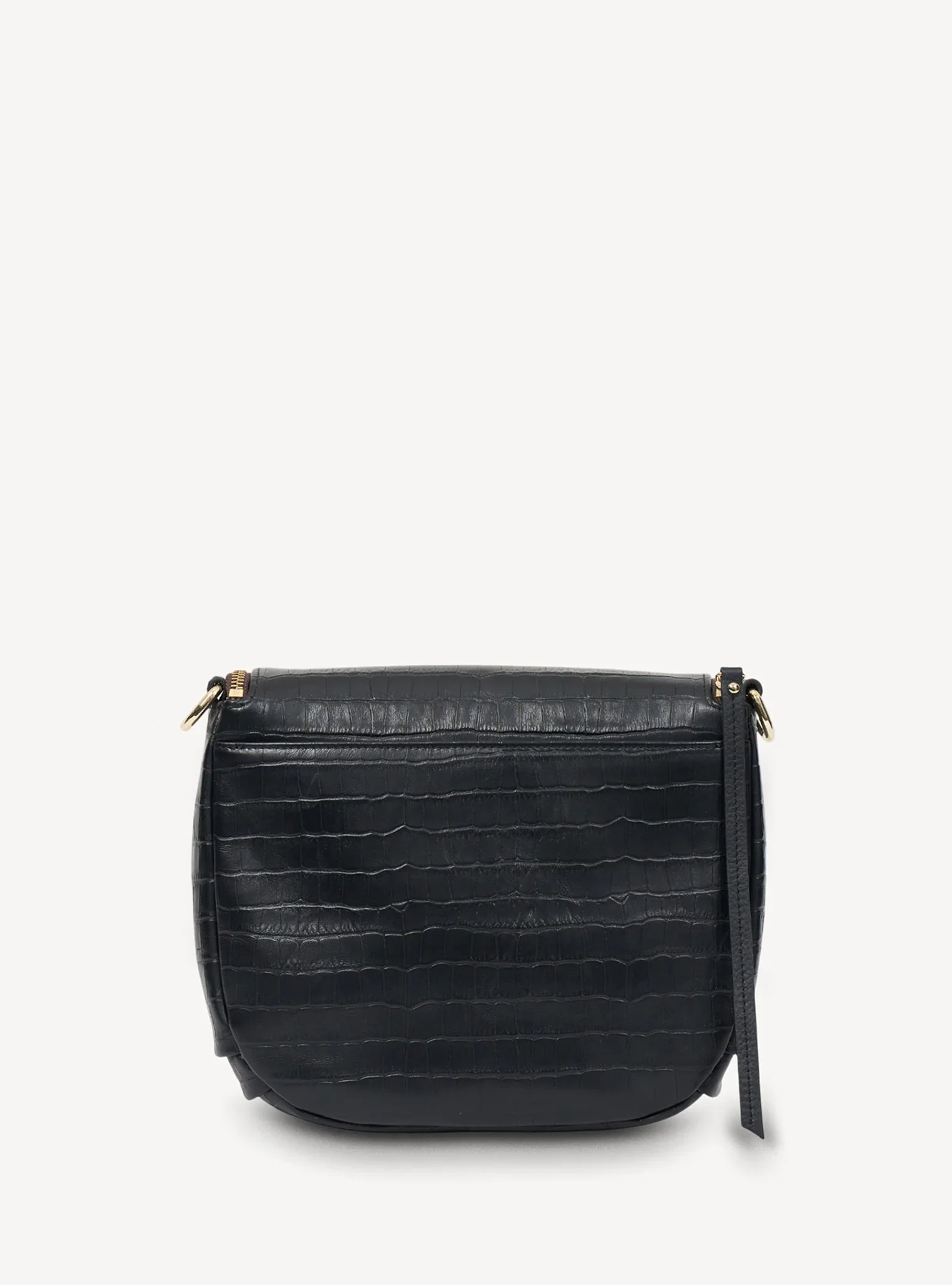 SABEN Fifi Crossbody Bag - Black Croc - Image 3