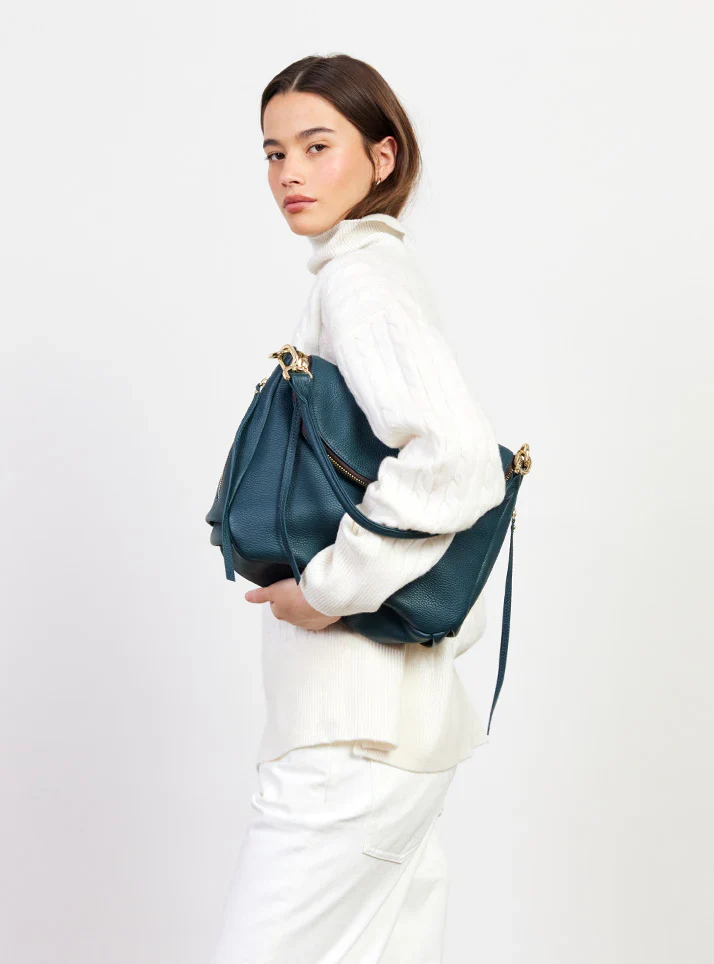 SABEN Frankie Shoulder Bag - Hunter Green - Image 3