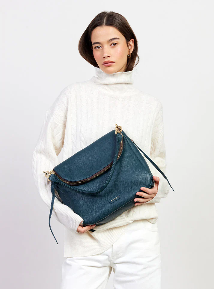 SABEN Frankie Shoulder Bag - Hunter Green - Image 4