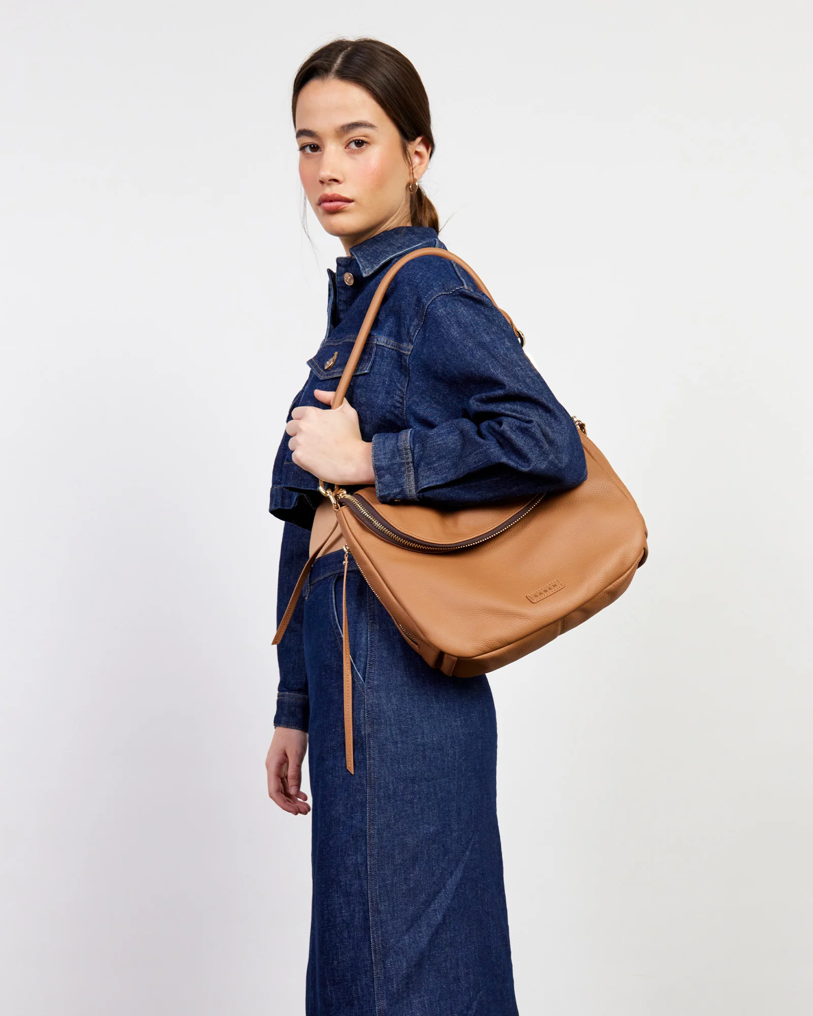SABEN Frankie Shoulder Bag - Toffee - Image 4