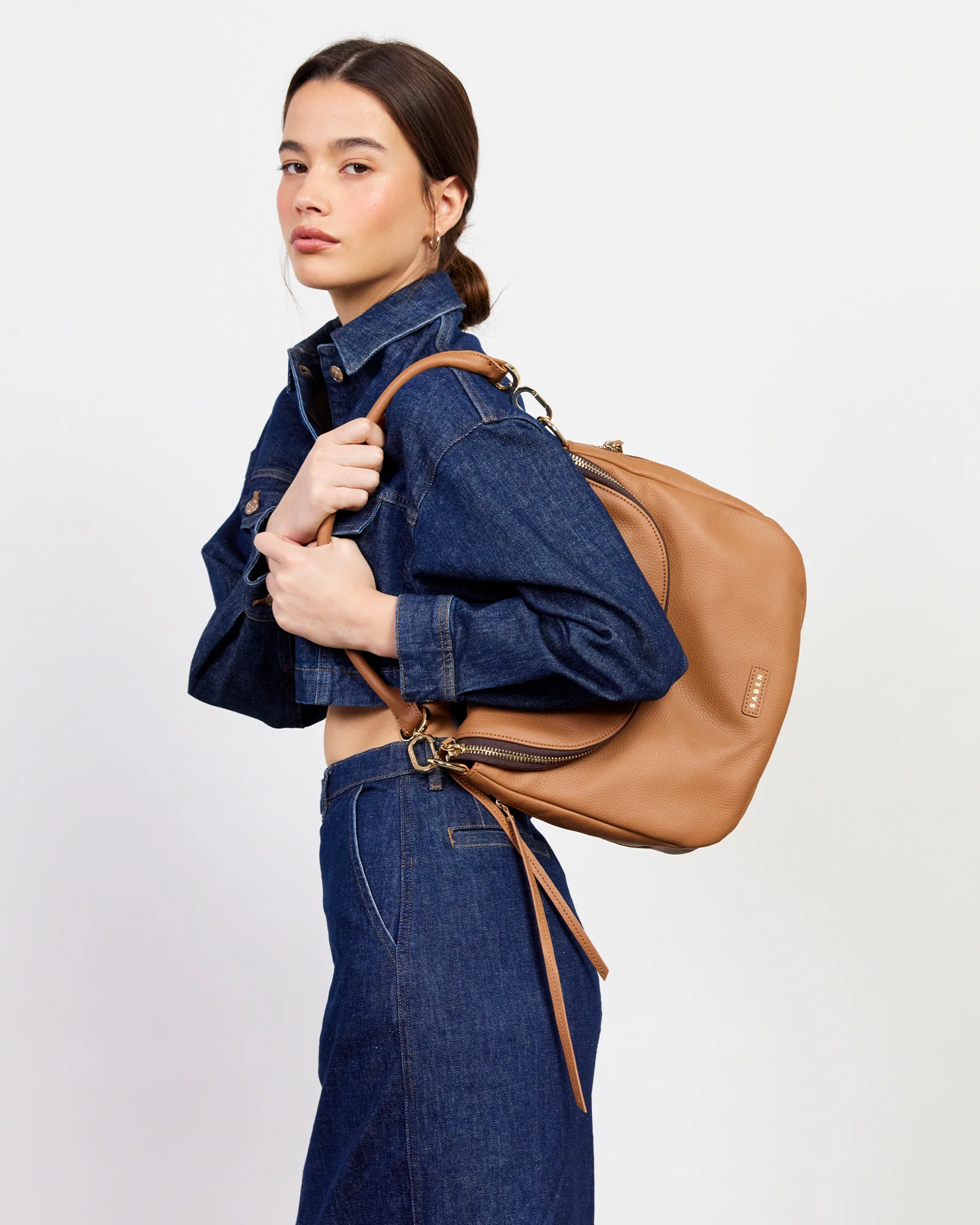 SABEN Frankie Shoulder Bag - Toffee - Image 5
