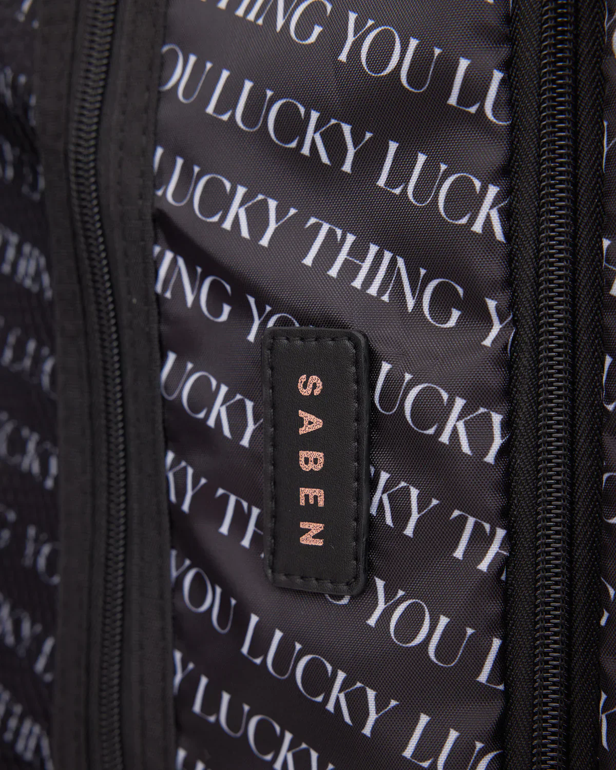 Saben Large Suitcase Luggage Bag - Black - Image 7