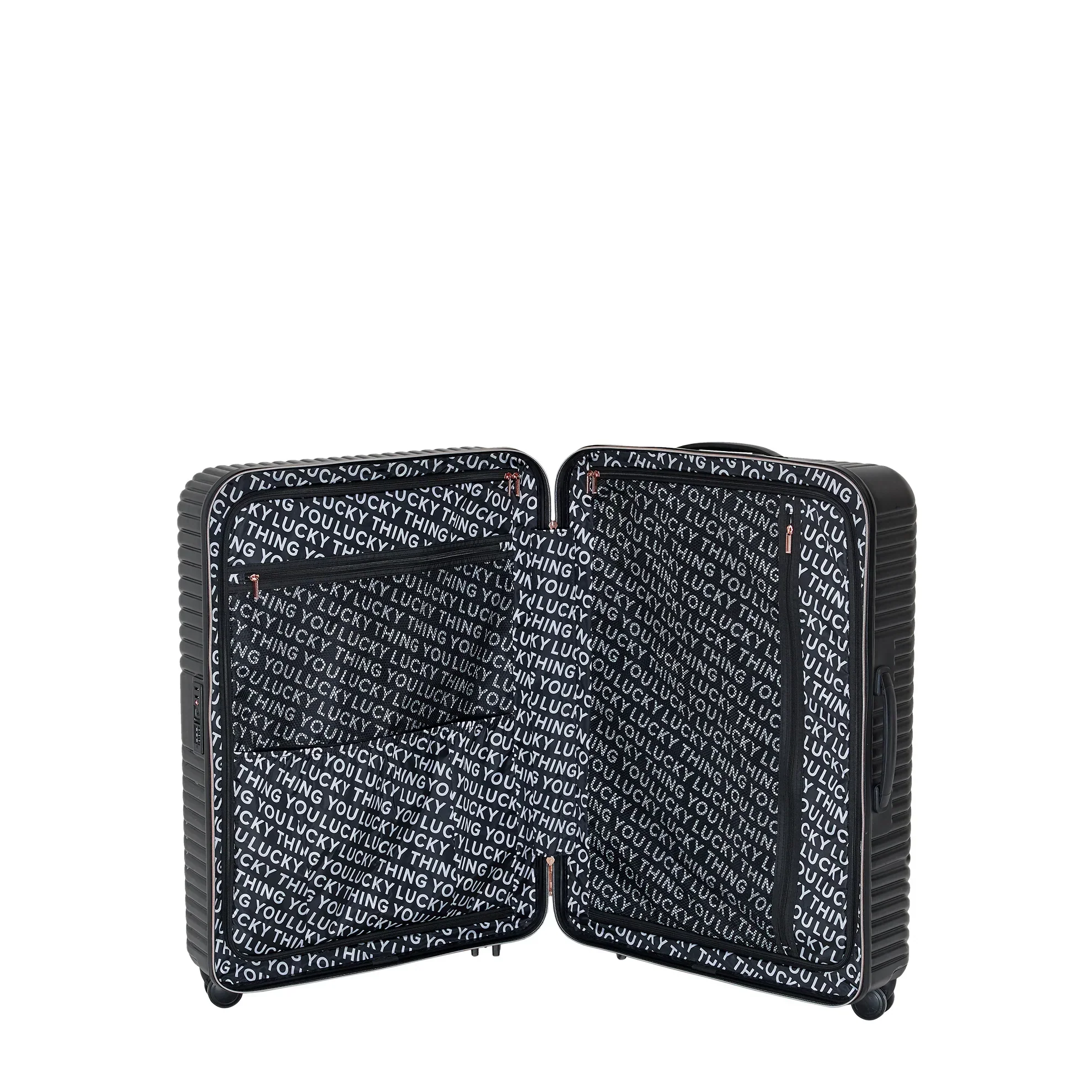 Saben Medium Luggage Suitcase Bag - Black - Image 6