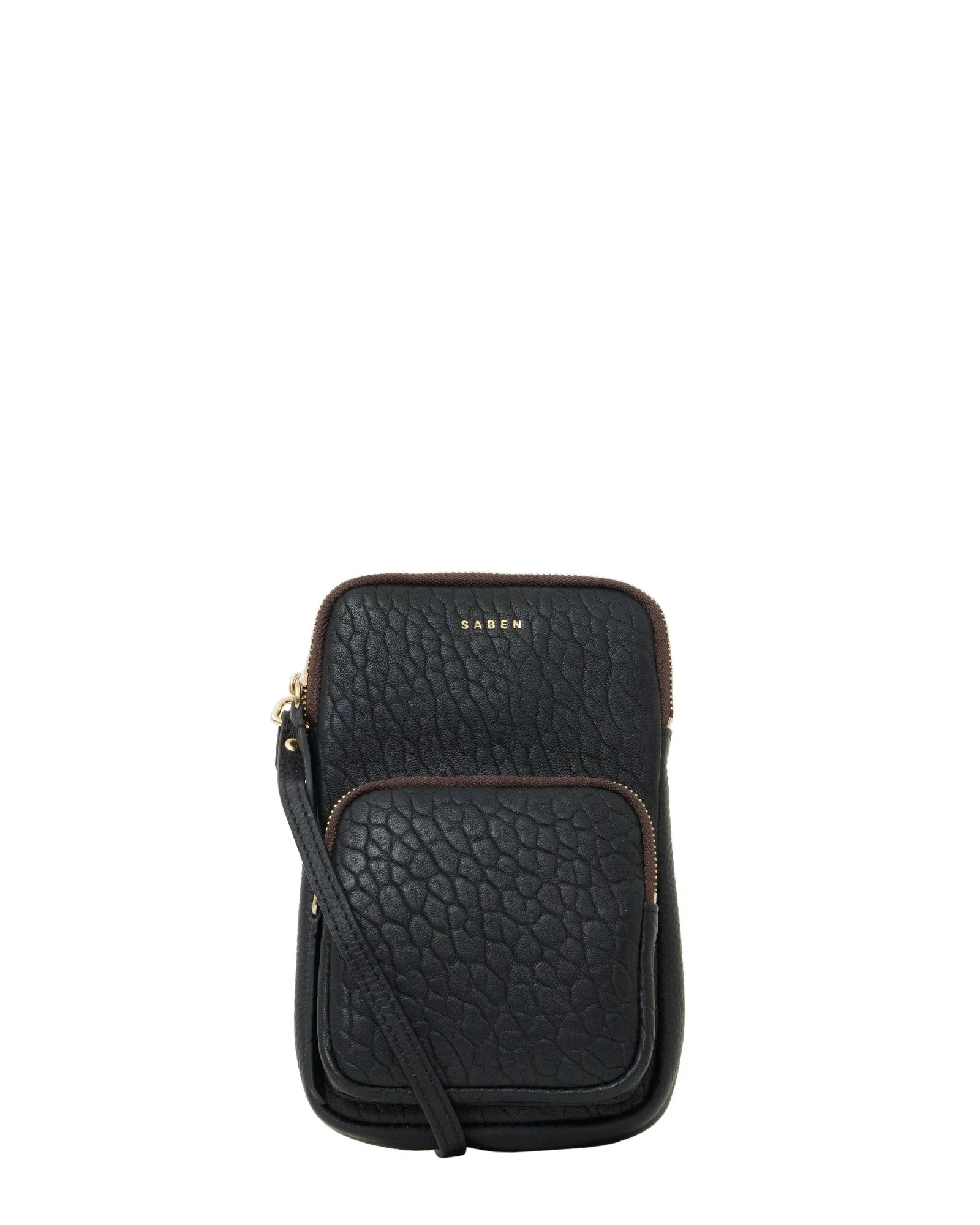 SABEN Nikko Pocket Phone Sling - Black Bubble - Image 5