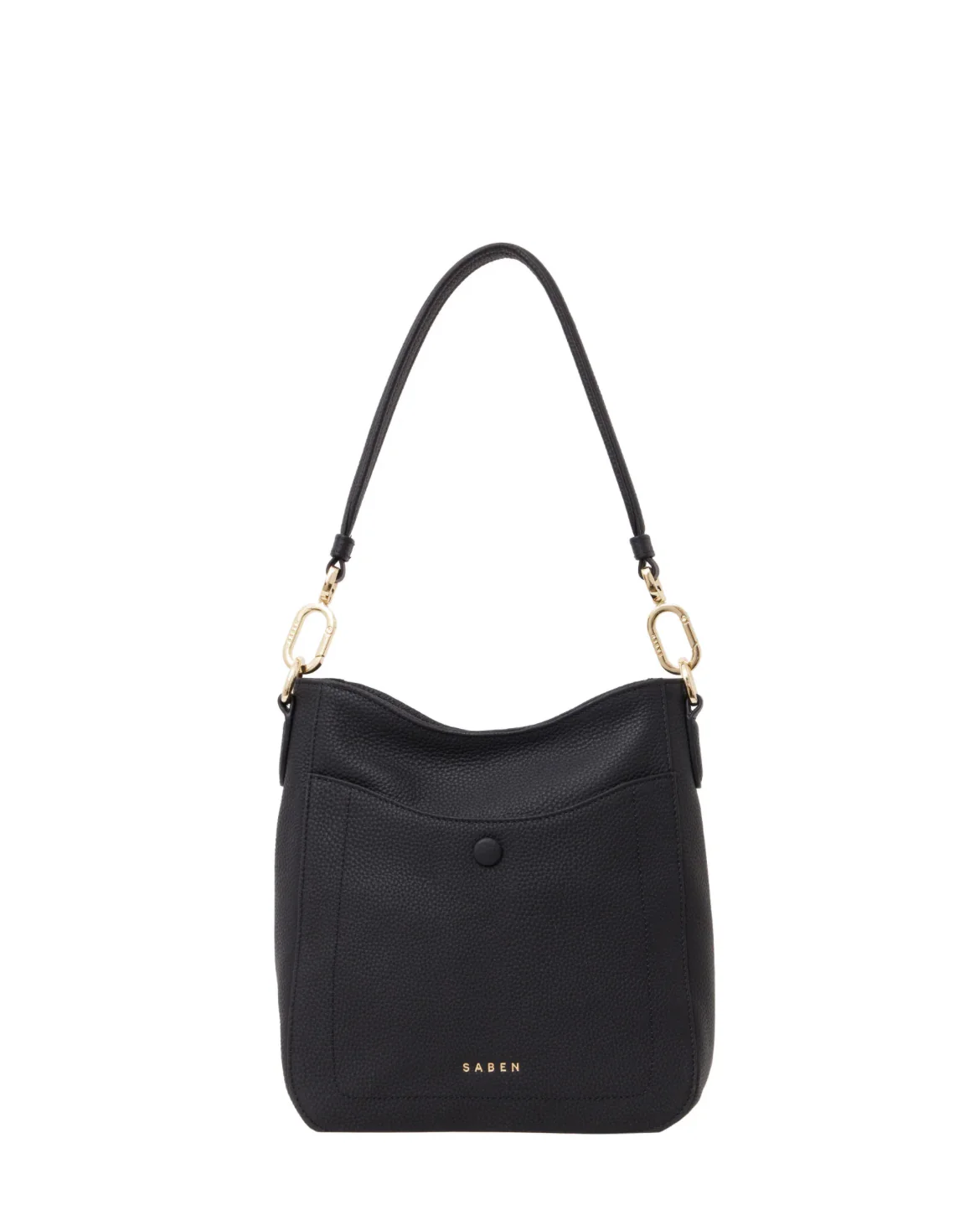 Saben Rosie Shoulder Bag - Black Pebble - Image 5