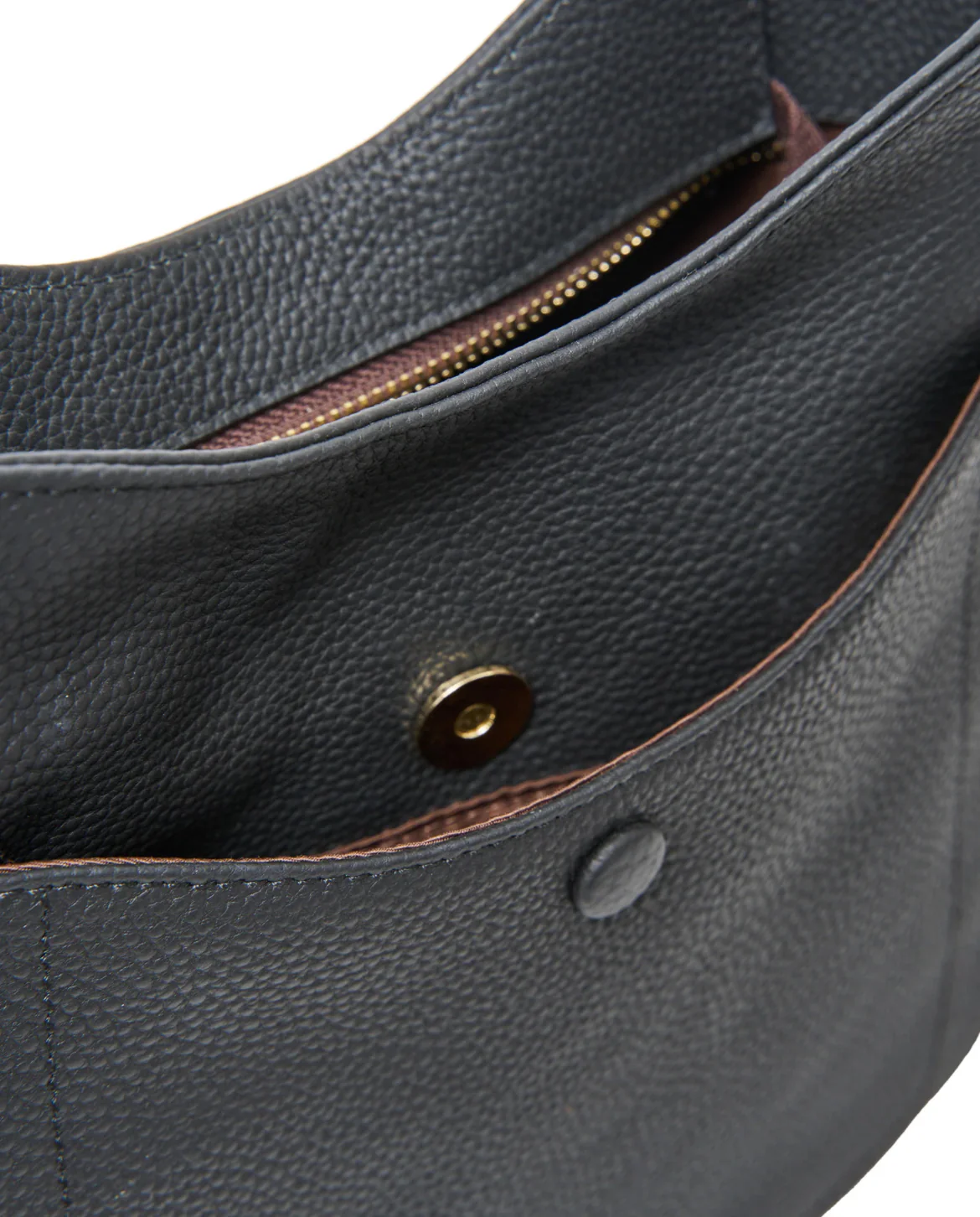 Saben Rosie Shoulder Bag - Black Pebble - Image 8
