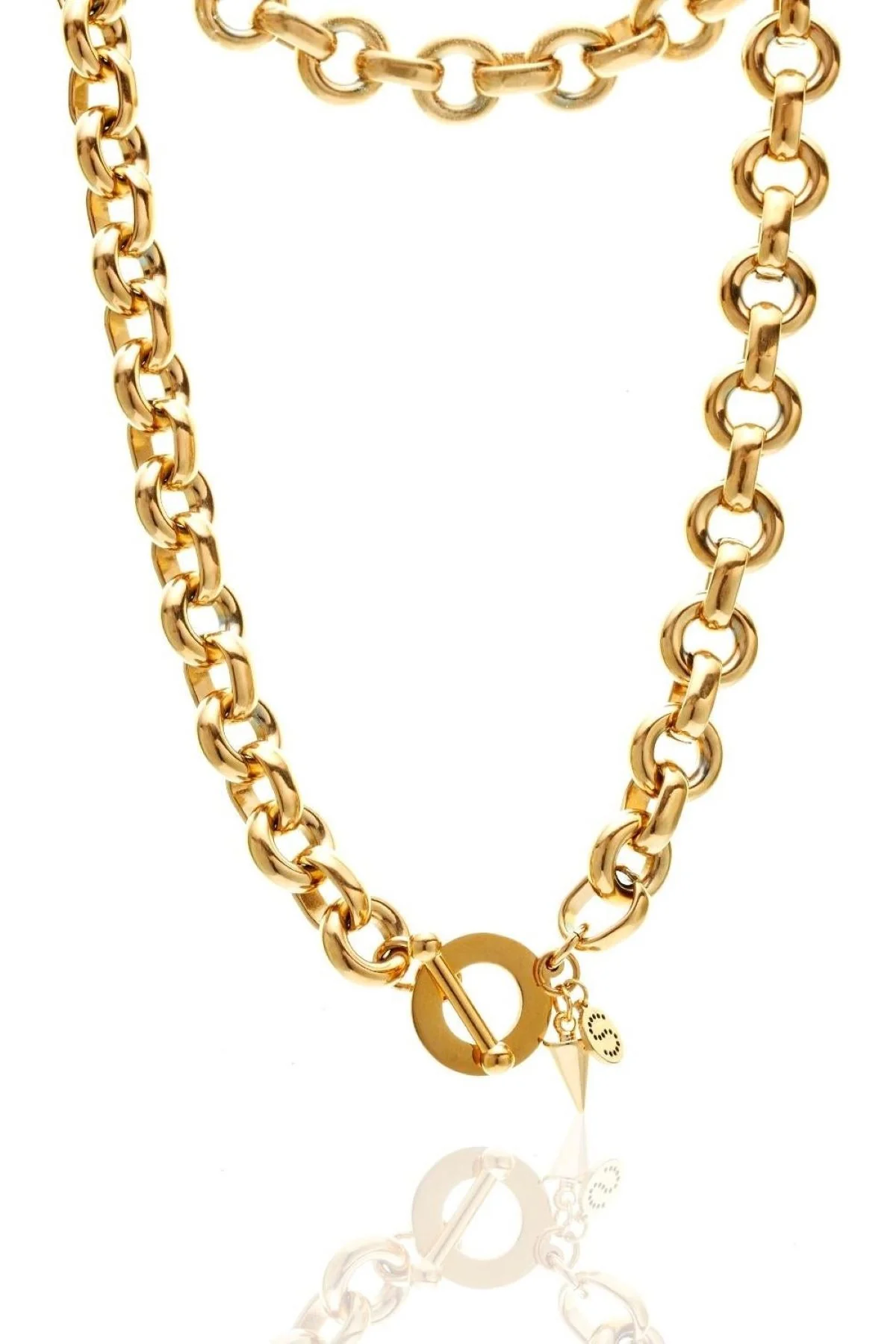 Silk & Steel Heirloom Necklace - Gold