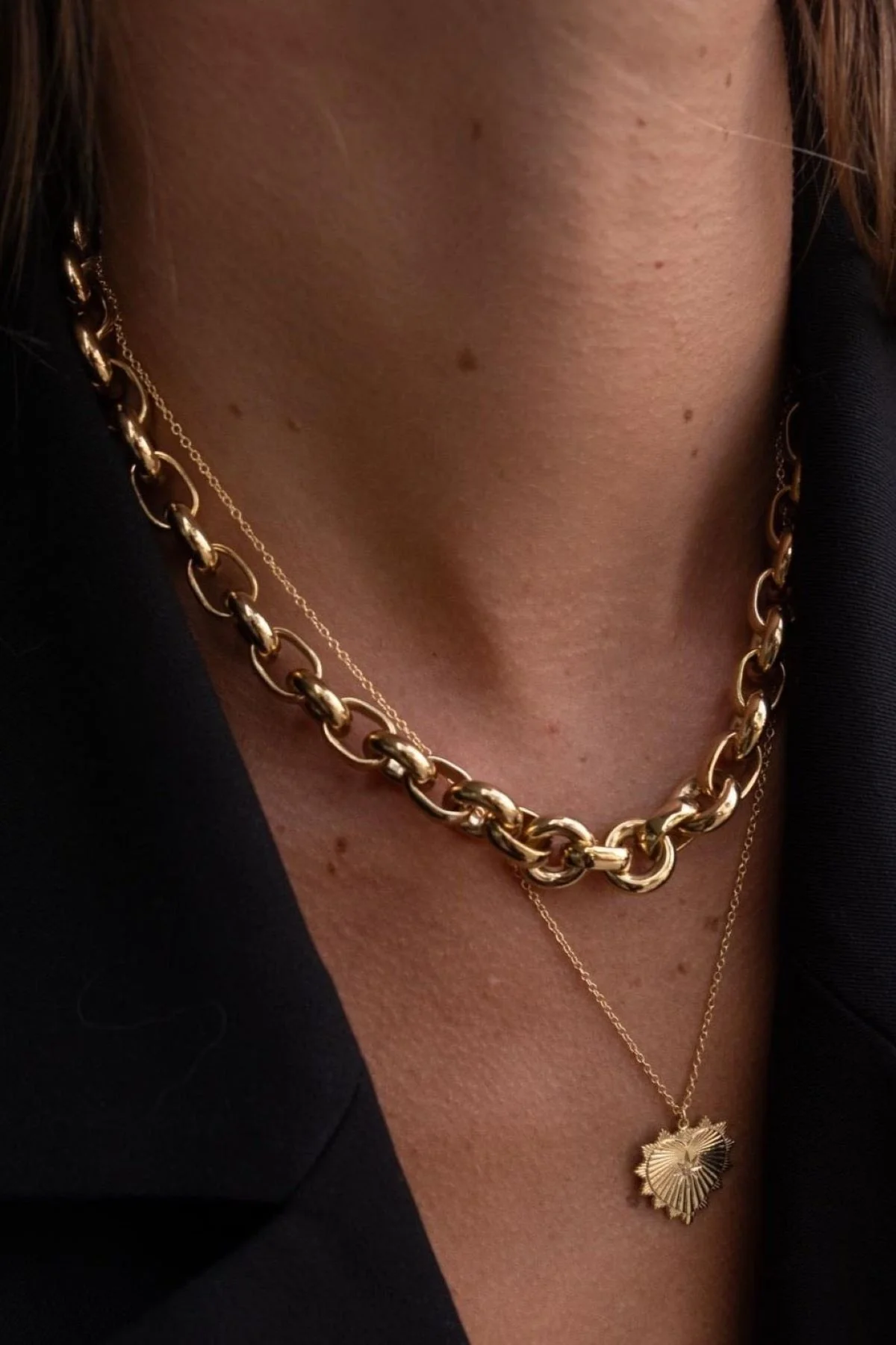 Silk & Steel Heirloom Necklace - Gold - Image 3