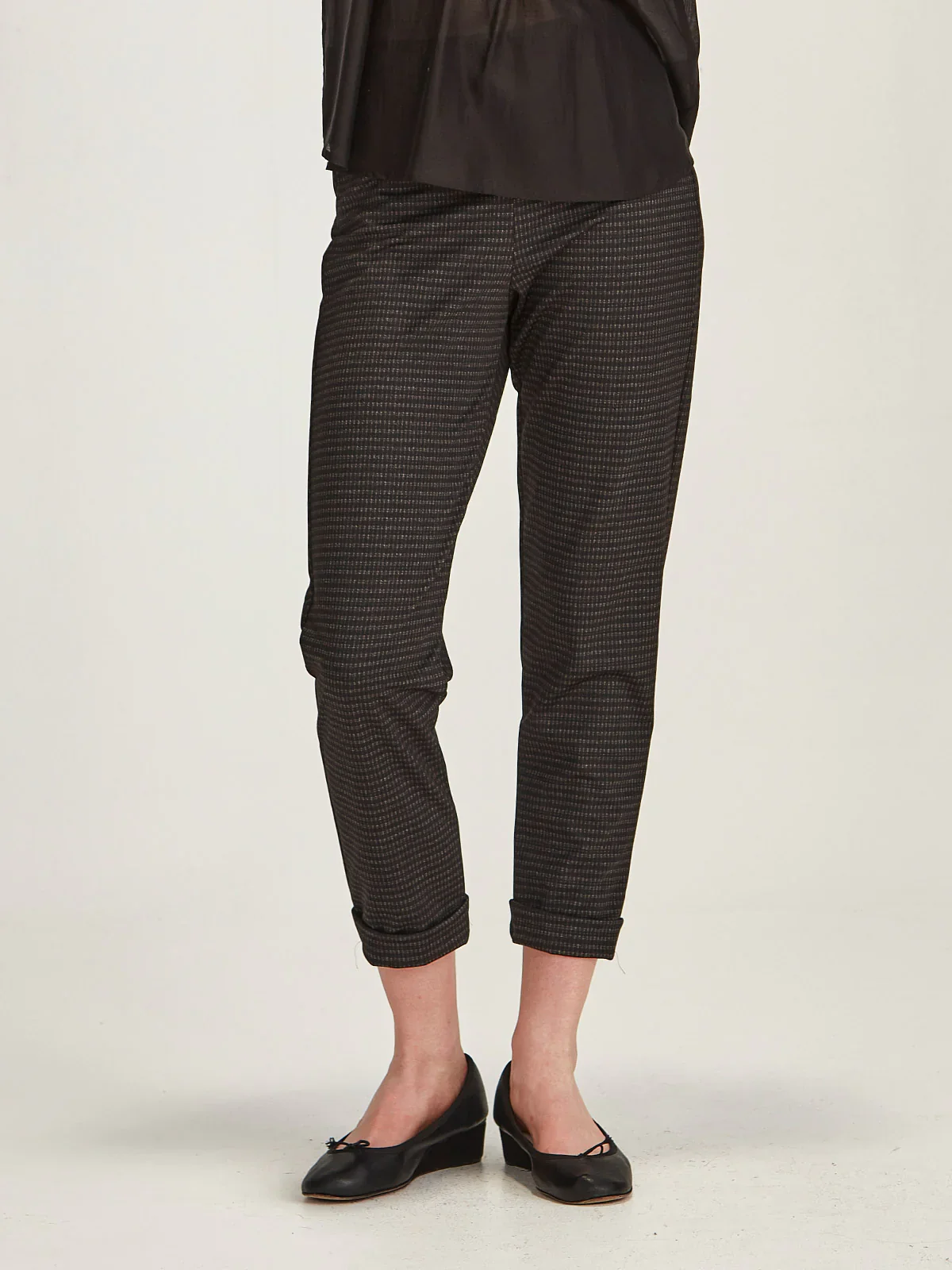 Sills Cuffed Hepburn - Charcoal Check - Image 3