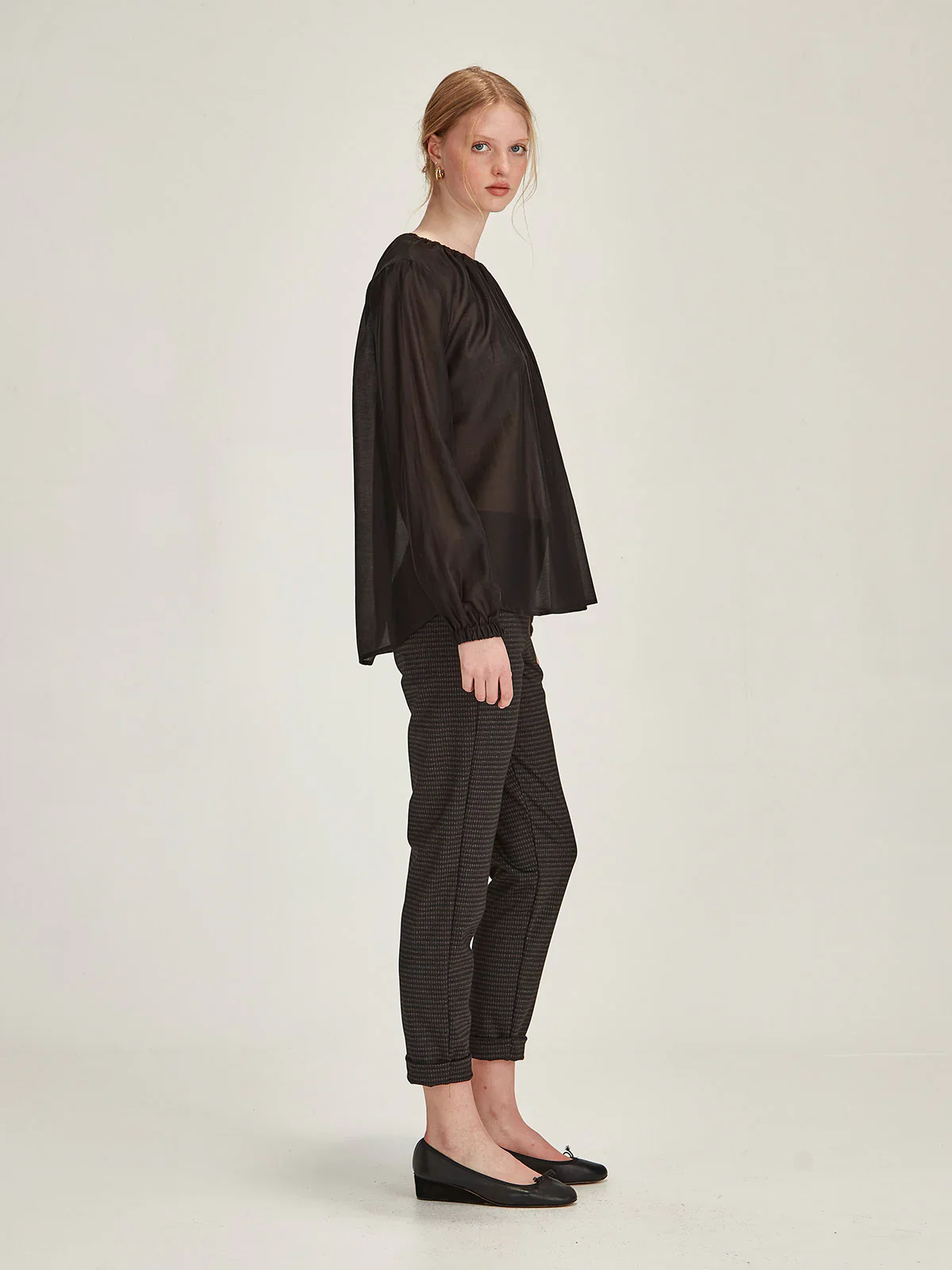 Sills Cuffed Hepburn - Charcoal Check - Image 4